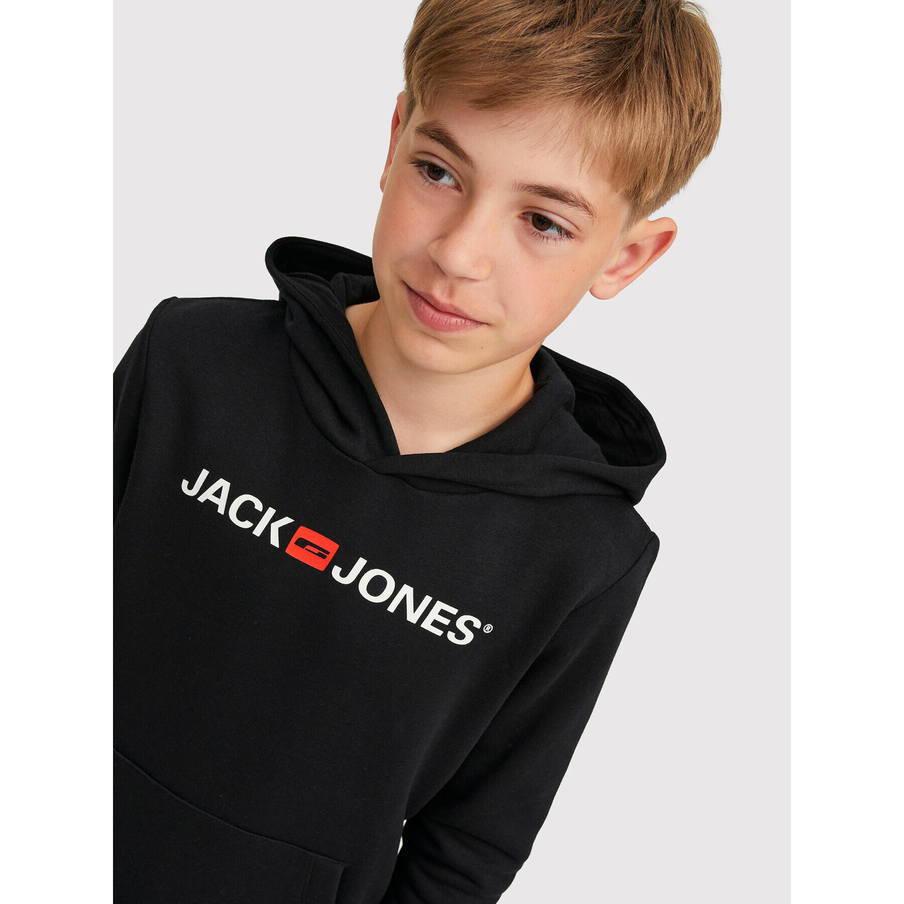 Jack&Jones Junior Pulóver Corp 12212186 Fekete Regular Fit - Pepit.hu