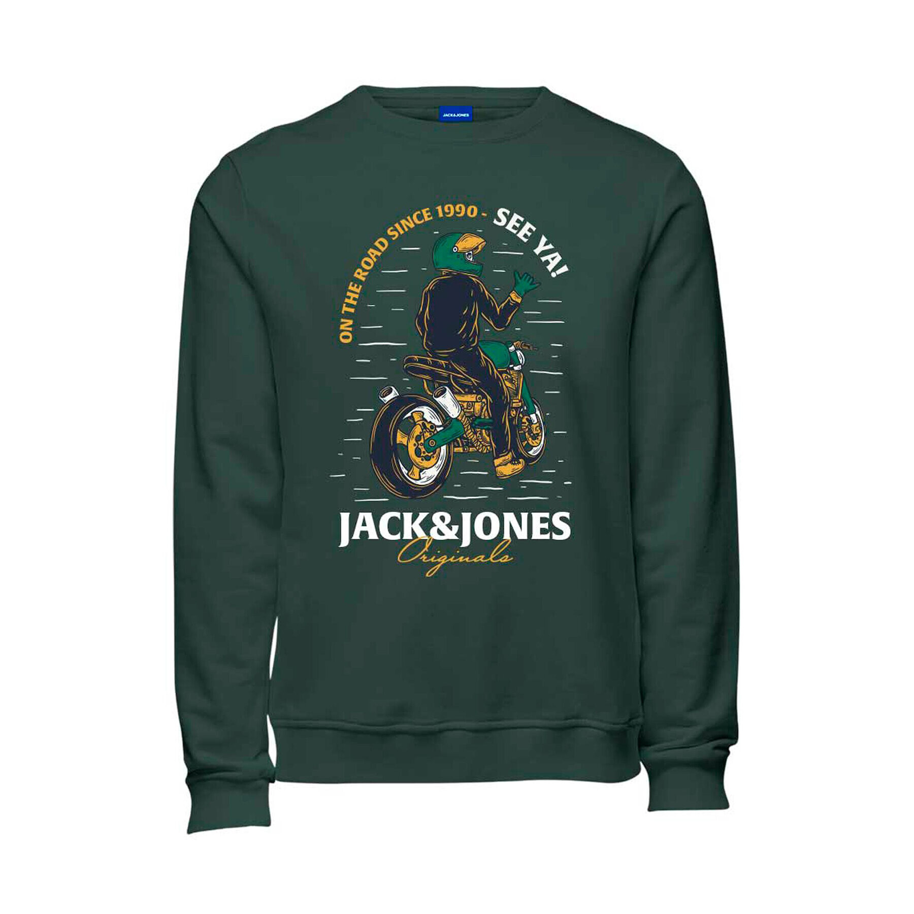 Jack&Jones Junior Pulóver Headon 12220197 Zöld Regular Fit - Pepit.hu