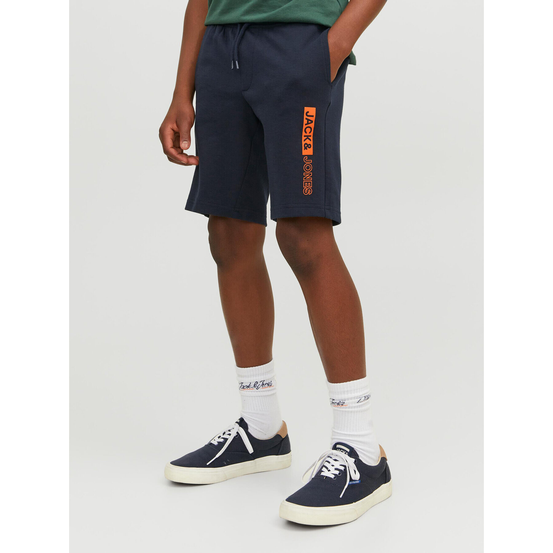 Jack&Jones Junior Sport rövidnadrág 12225256 Sötétkék Regular Fit - Pepit.hu