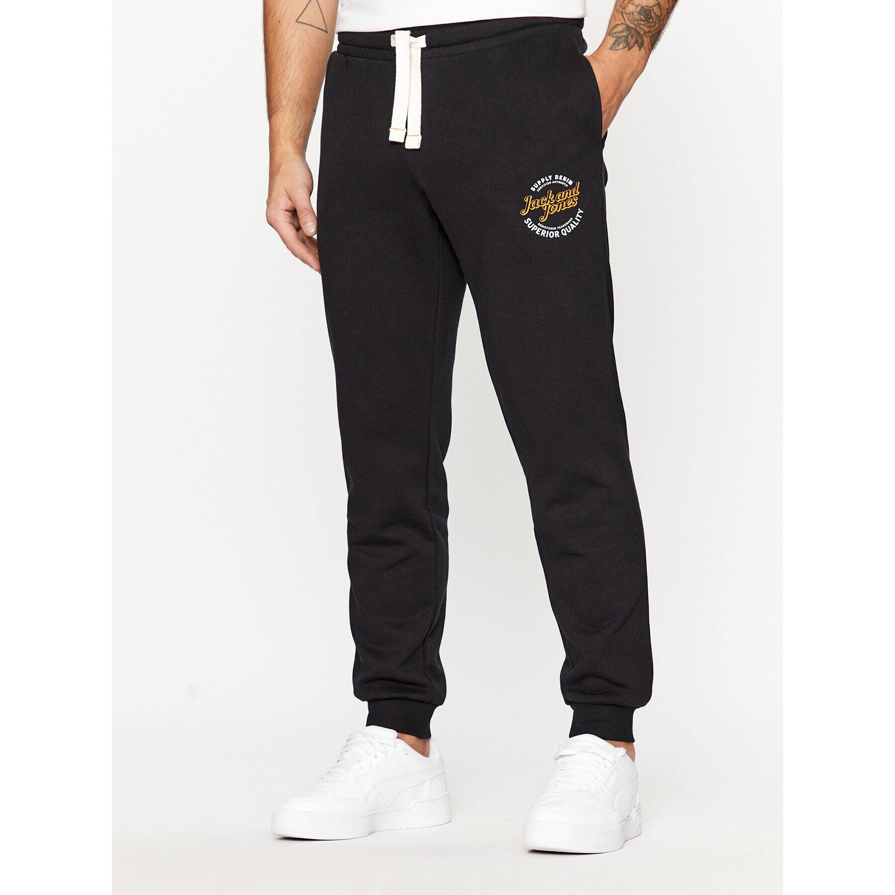 Jack&Jones Melegítő alsó 12236876 Fekete Relaxed Fit - Pepit.hu