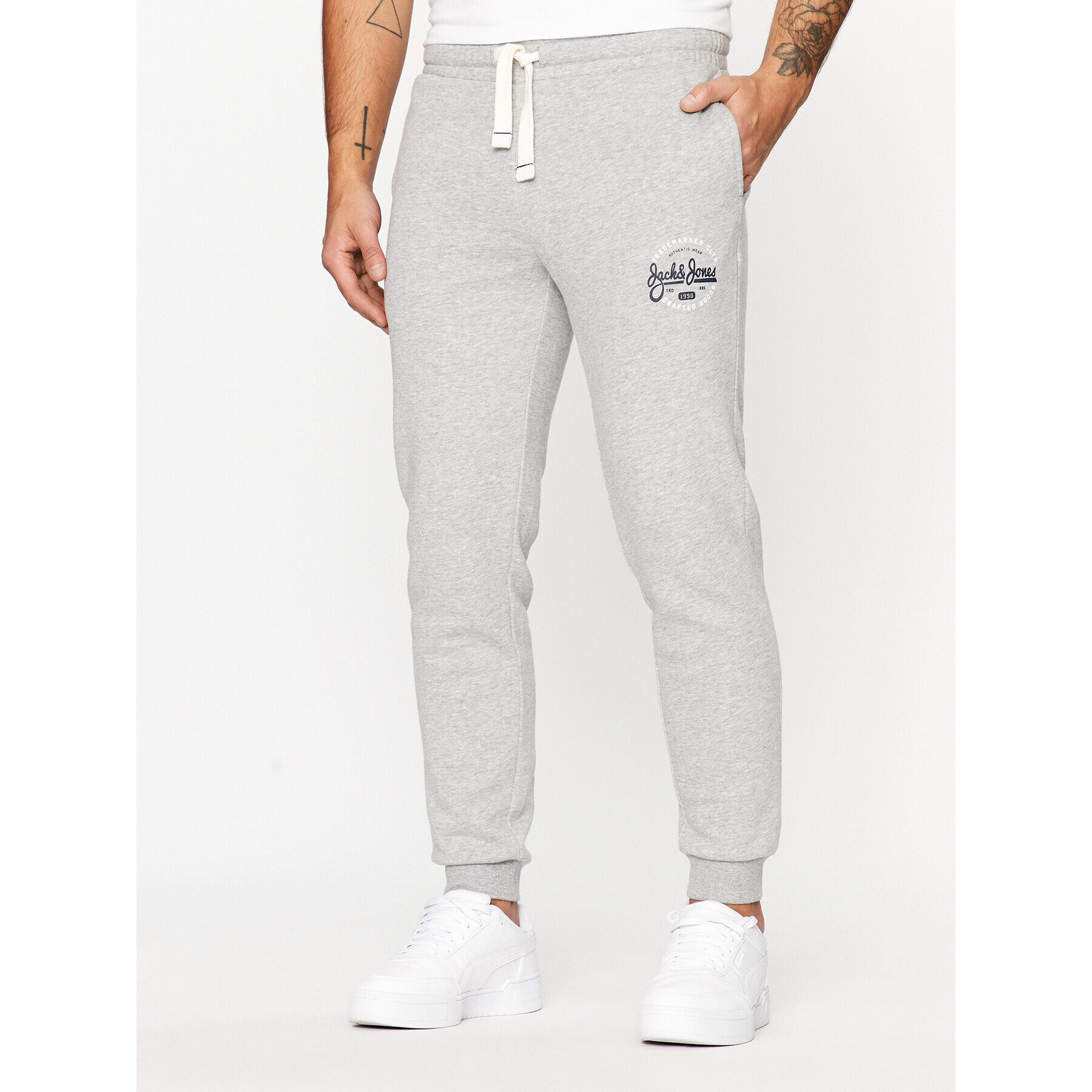 Jack&Jones Melegítő alsó 12236876 Szürke Relaxed Fit - Pepit.hu