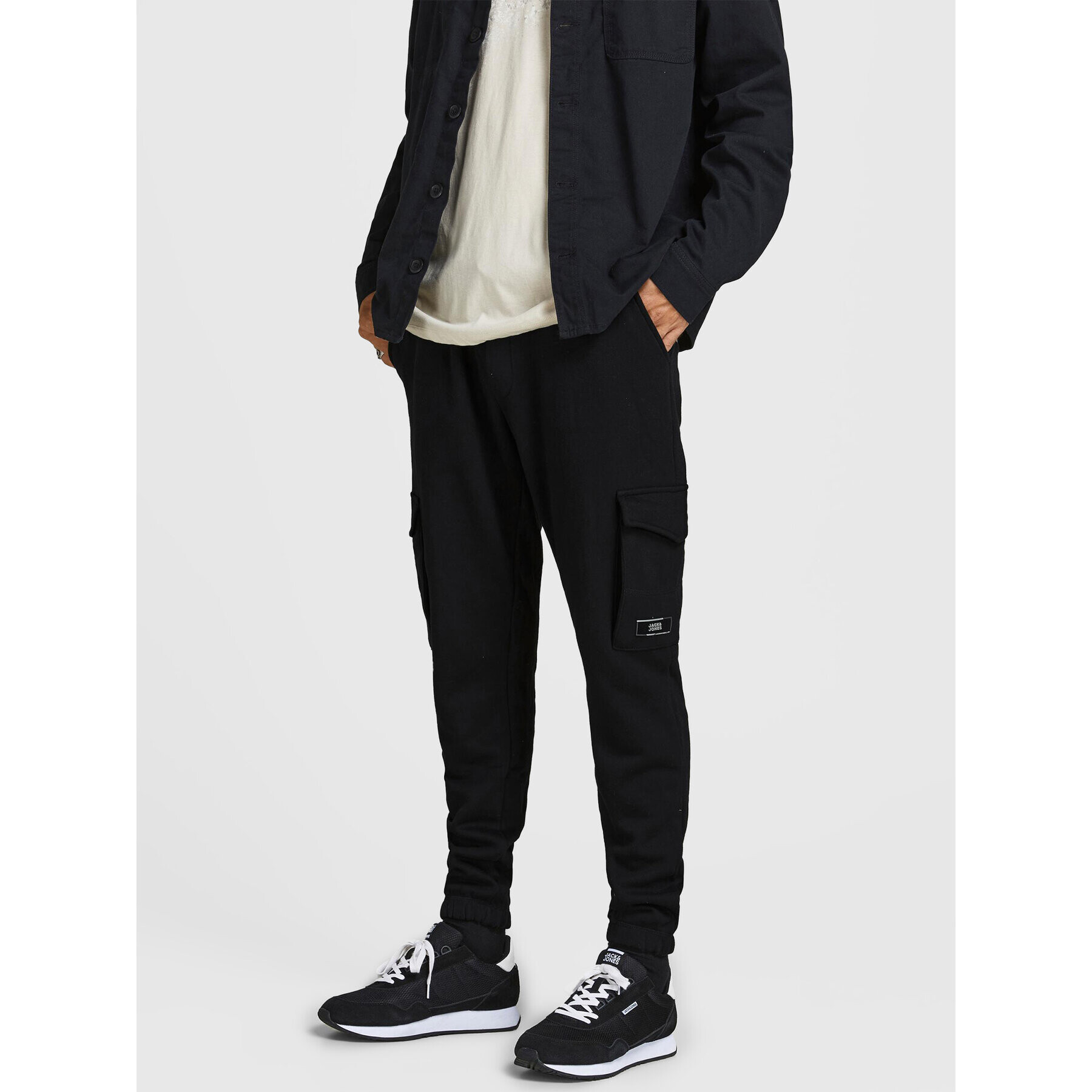 Jack&Jones Melegítő alsó Gordon 12195583 Fekete Regular Fit - Pepit.hu