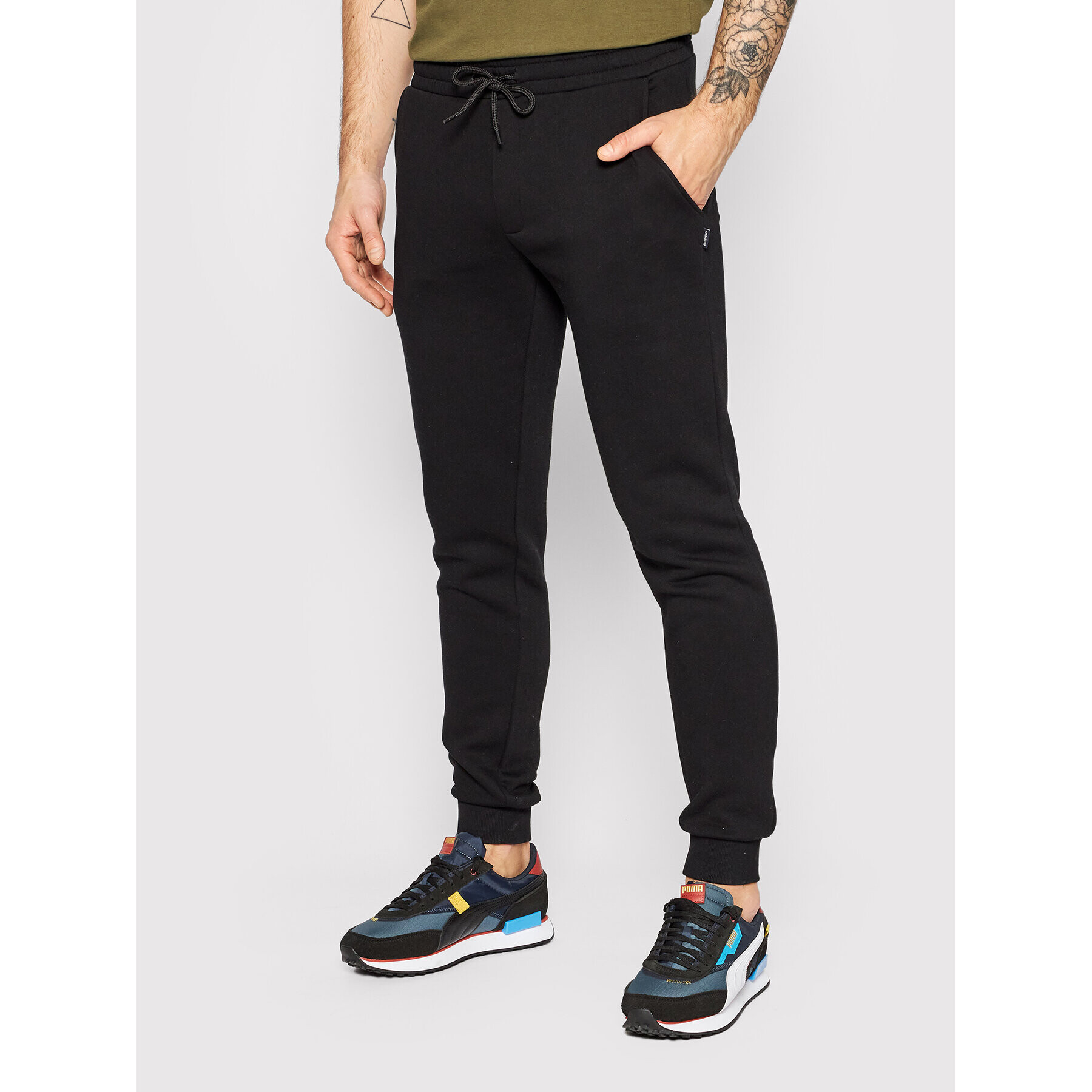 Jack&Jones Melegítő alsó Gordon 12195726 Fekete Regular Fit - Pepit.hu