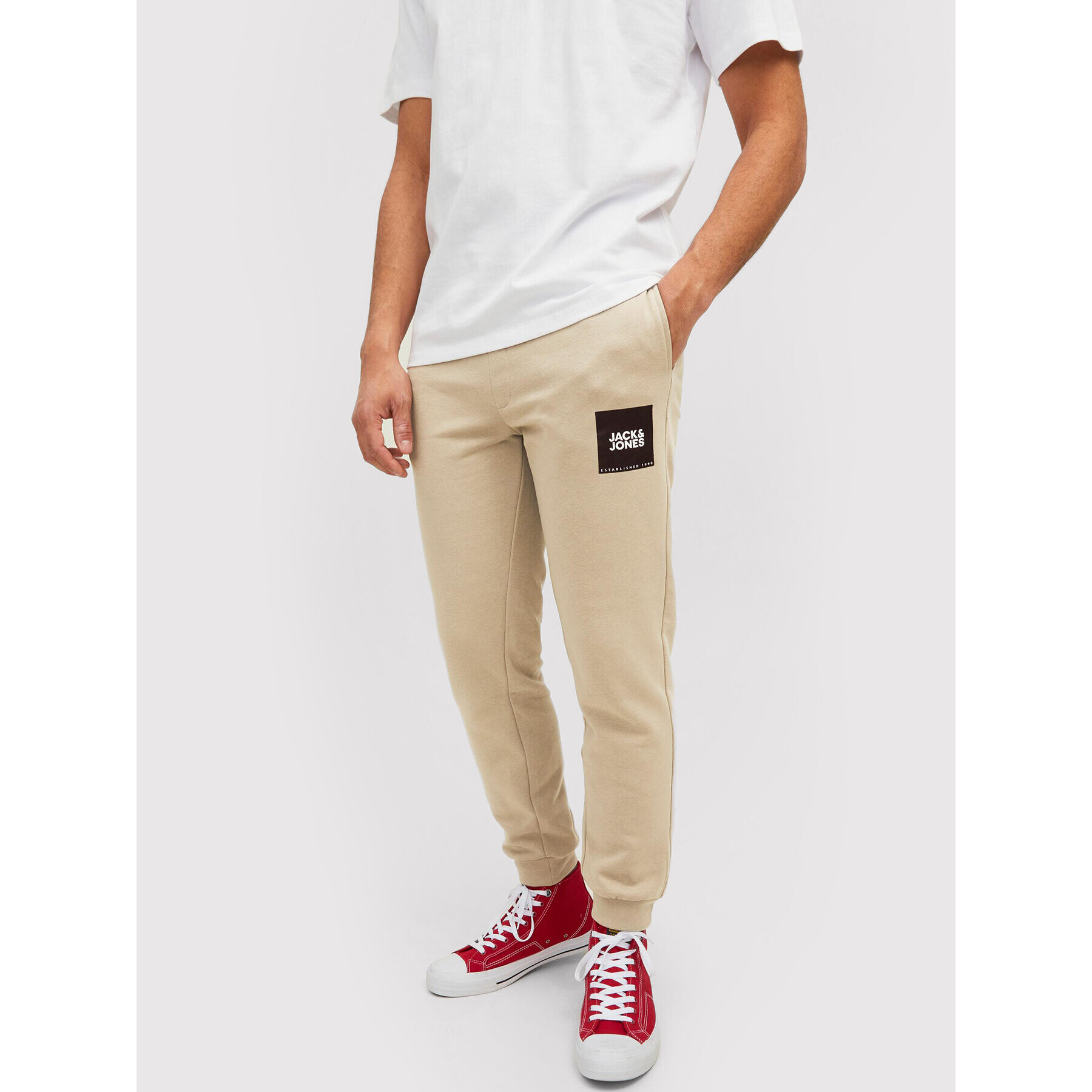 Jack&Jones Melegítő alsó Gordon 12213281 Bézs Regular Fit - Pepit.hu