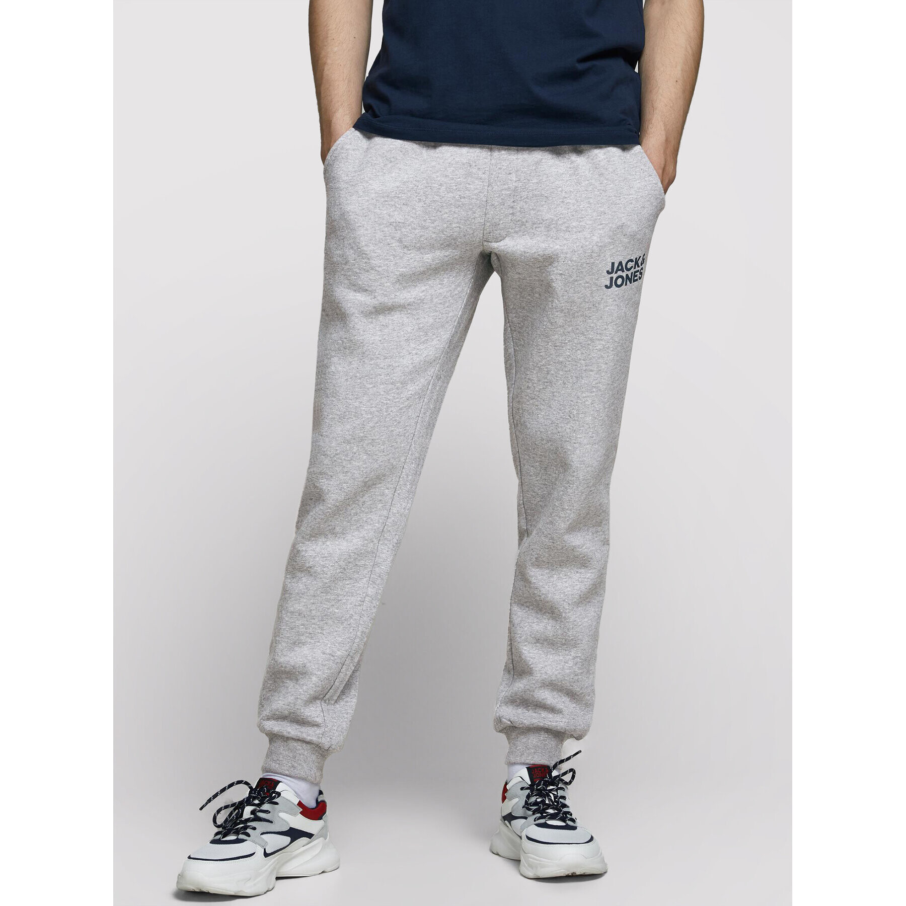 Jack&Jones Melegítő alsó Gordon Newsoft 12178421 Szürke Regular Fit - Pepit.hu