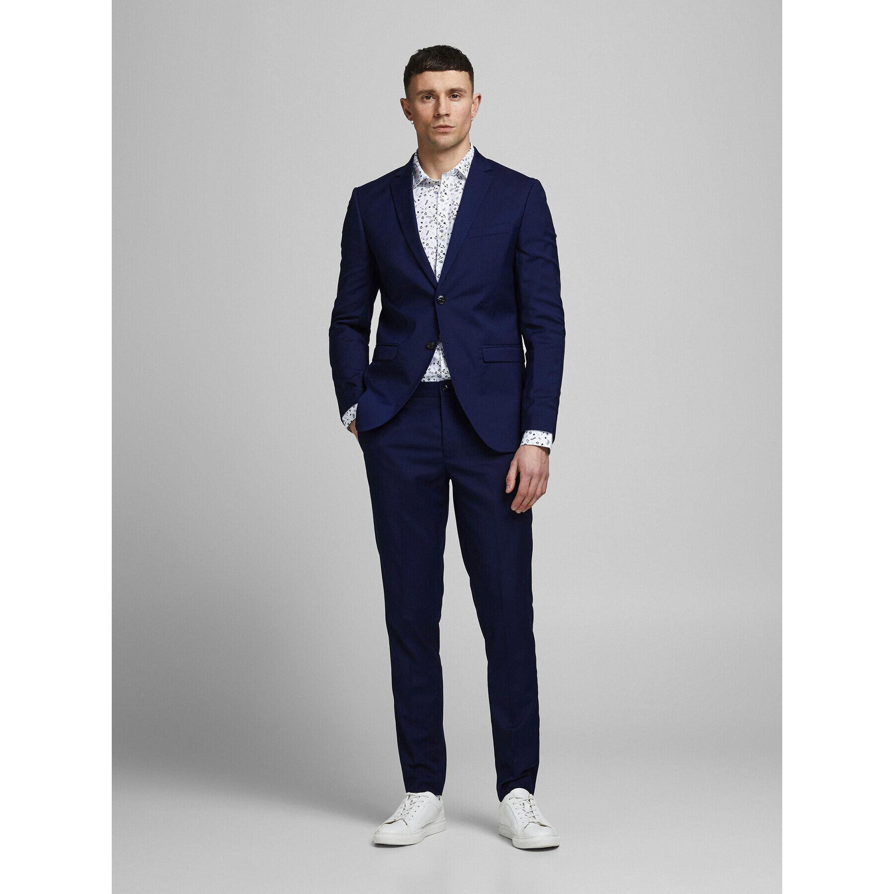 Jack&Jones Öltöny Franco 12181339 Sötétkék Super Slim Fit - Pepit.hu