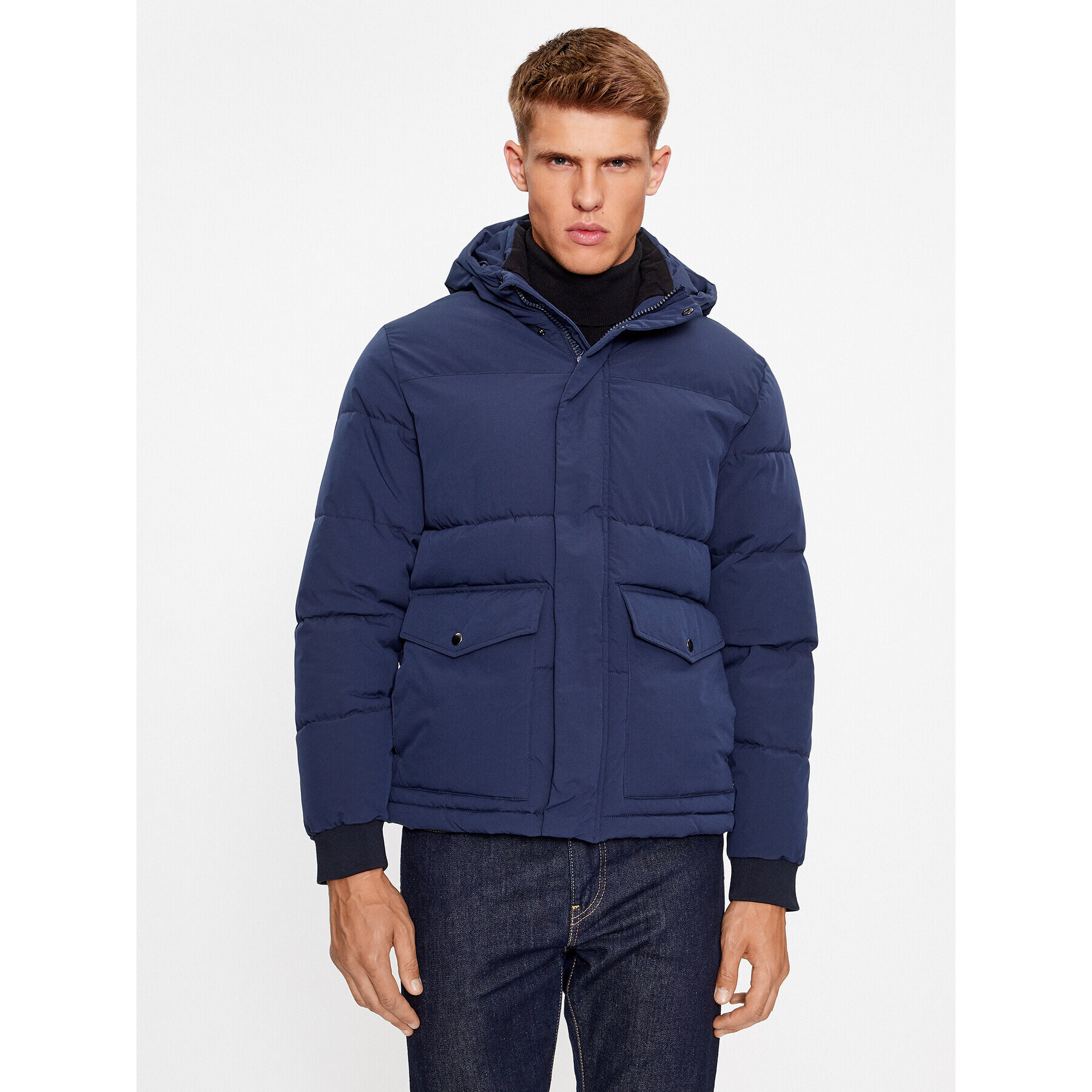 Jack&Jones Pehelykabát 12236040 Sötétkék Regular Fit - Pepit.hu