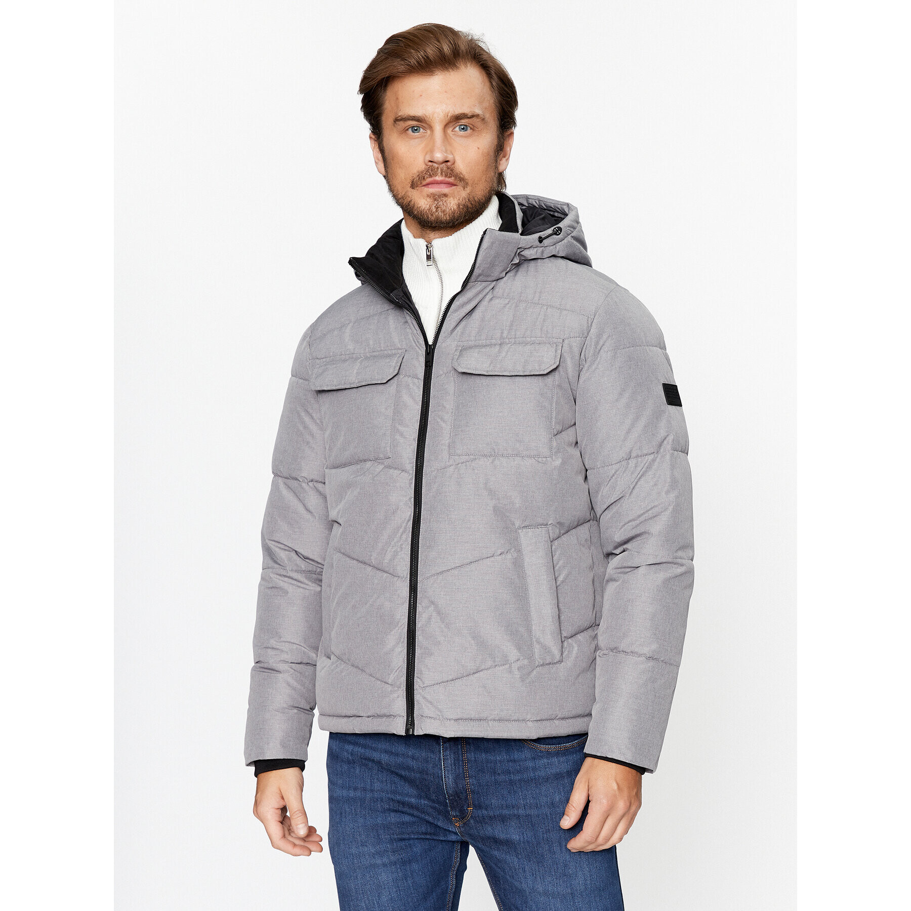 Jack&Jones Pehelykabát 12236044 Szürke Regular Fit - Pepit.hu