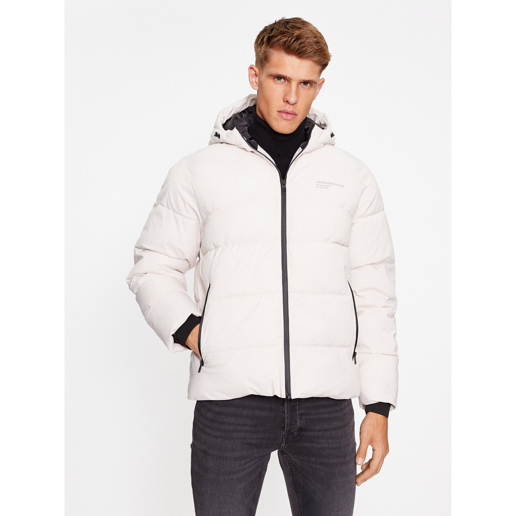 Jack&Jones Pehelykabát 12236065 Ekru Regular Fit - Pepit.hu