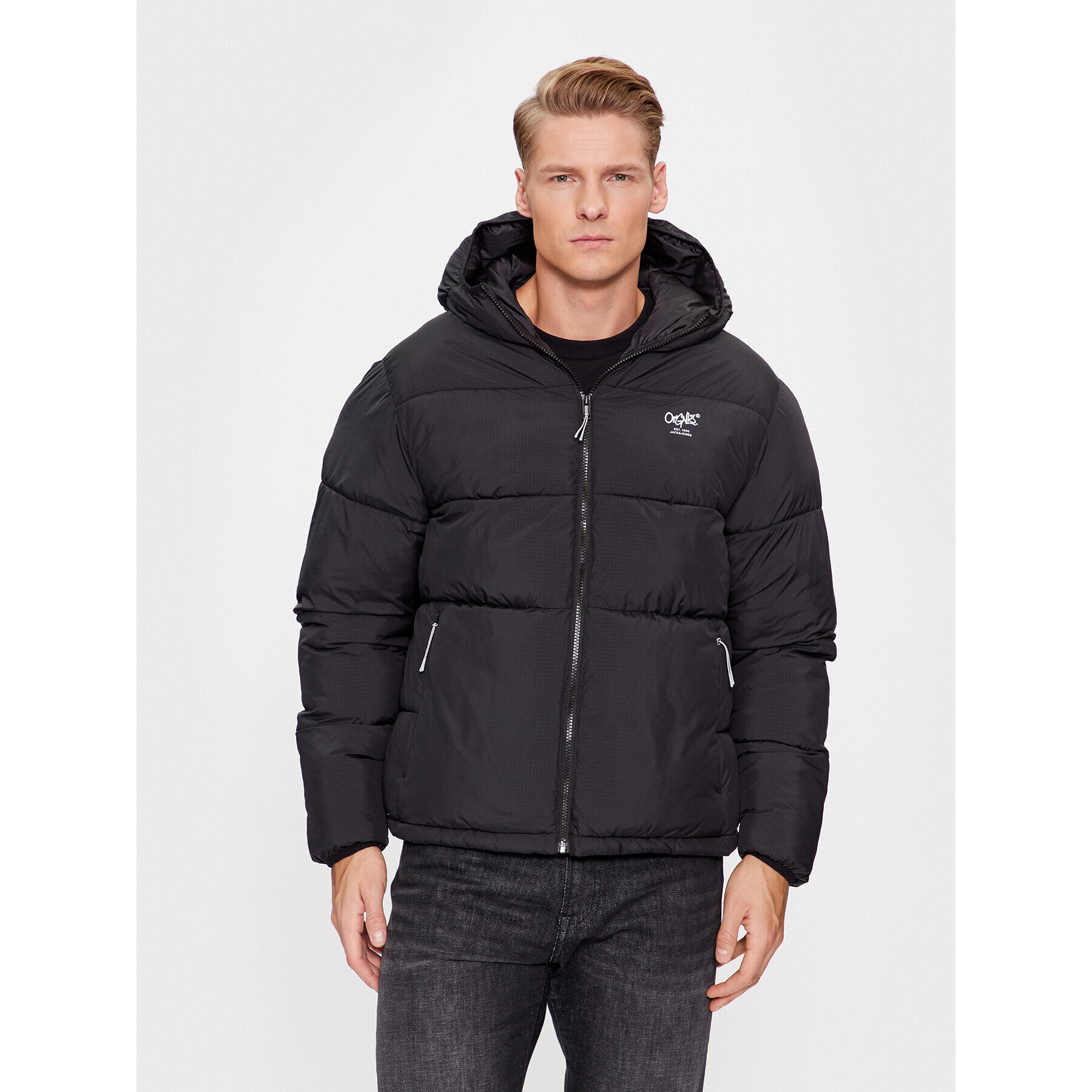 Jack&Jones Pehelykabát 12238878 Fekete Regular Fit - Pepit.hu