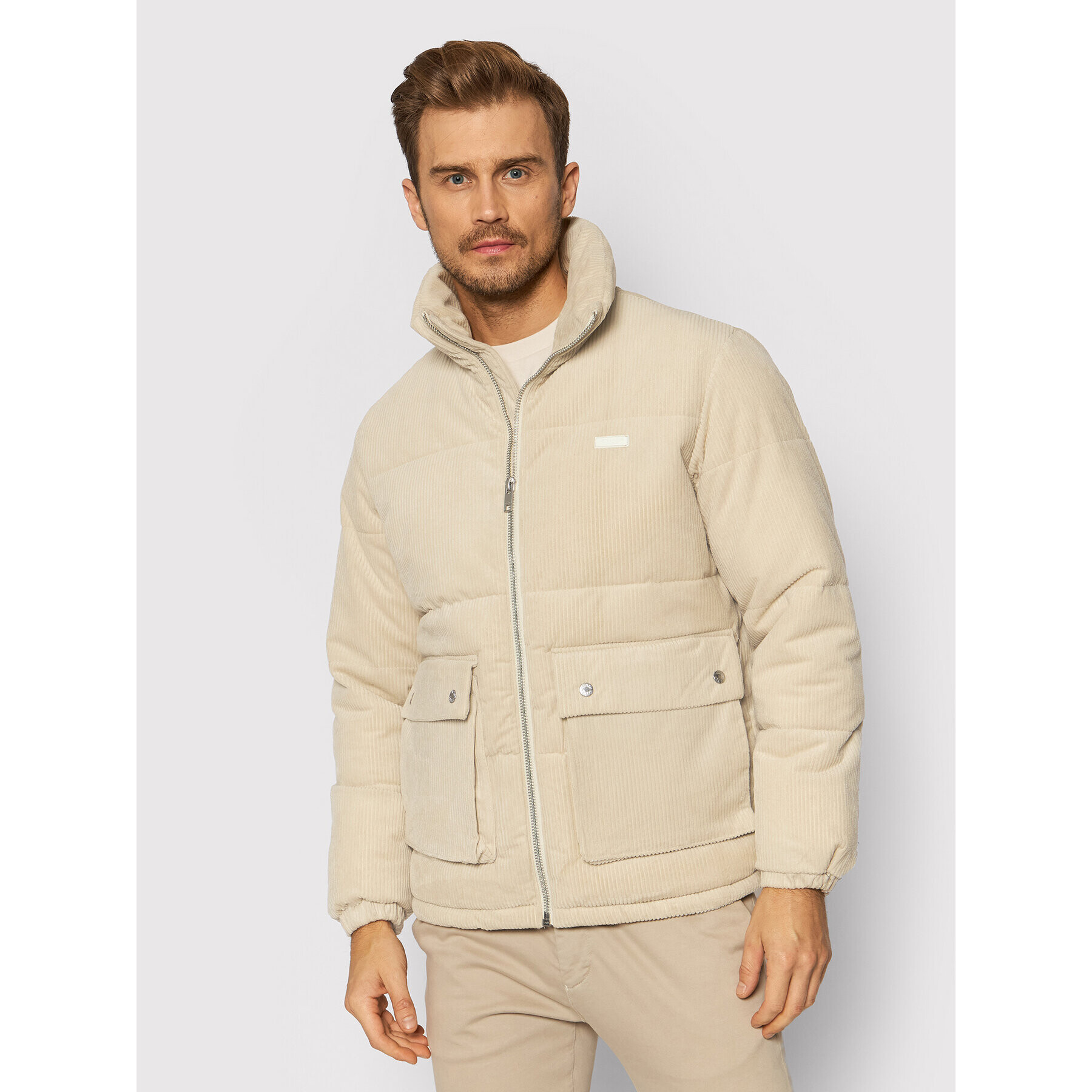 Jack&Jones Pehelykabát Caden 12198180 Bézs Regular Fit - Pepit.hu