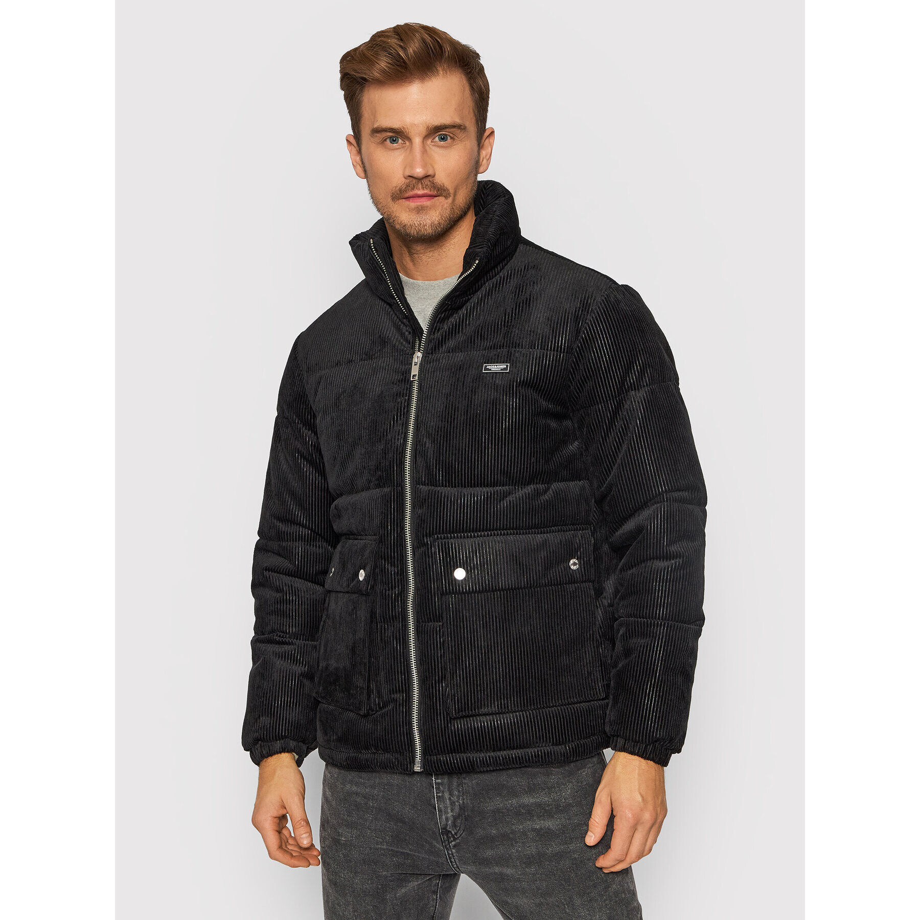 Jack&Jones Pehelykabát Caden 12198180 Fekete Regular Fit - Pepit.hu