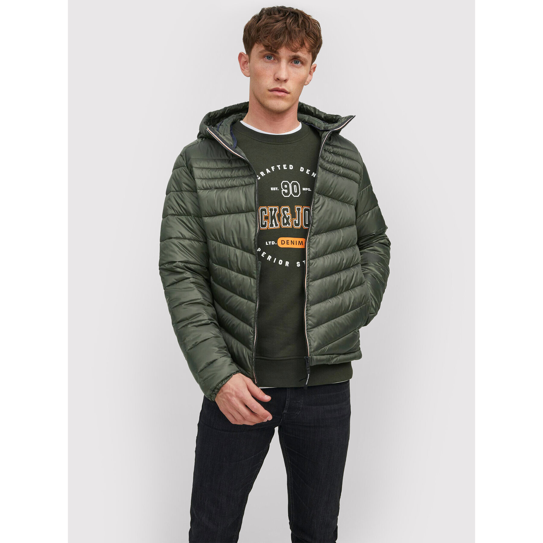 Jack&Jones Pehelykabát Hero 12211785 Zöld Regular Fit - Pepit.hu