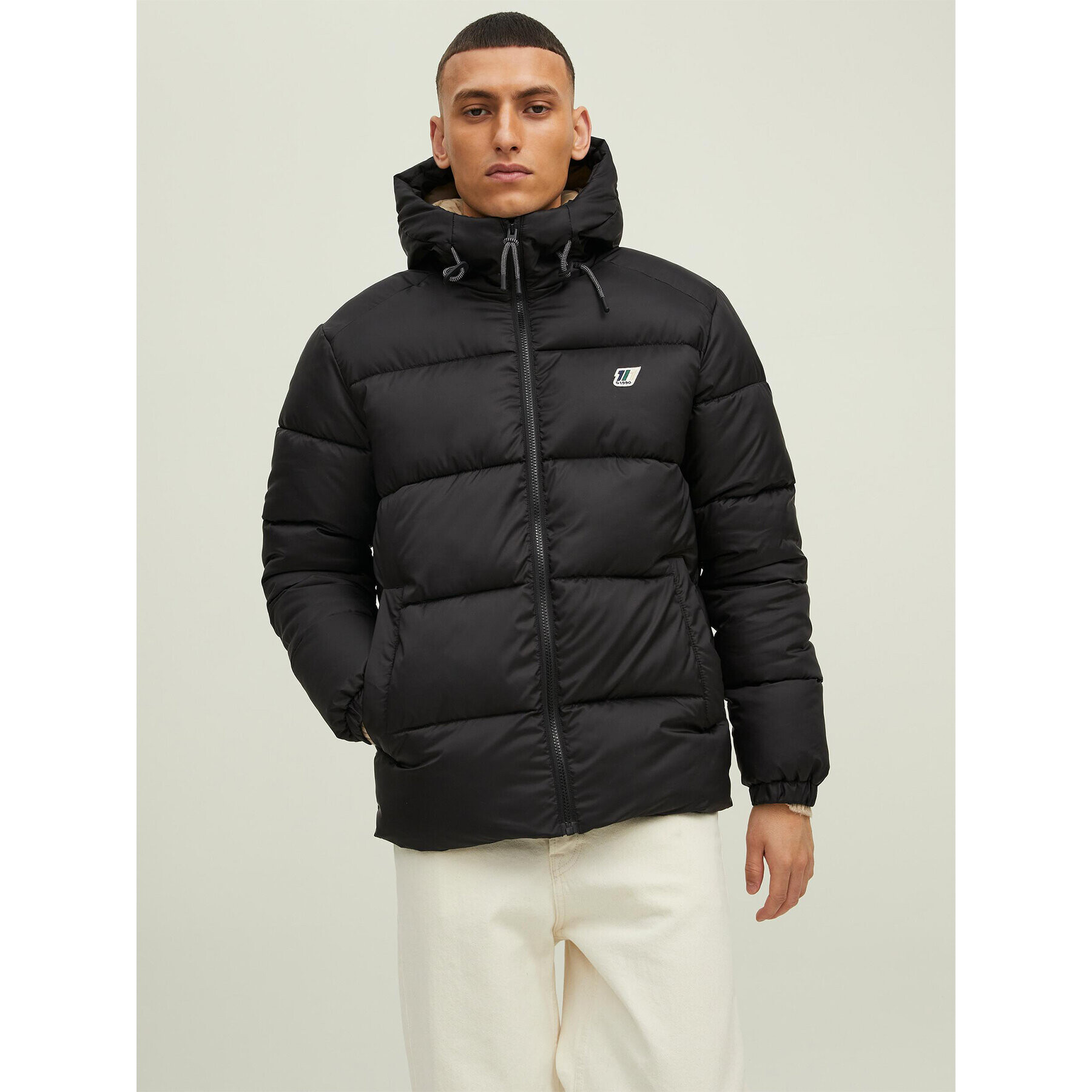 Jack&Jones Pehelykabát Jorslope 12215147 Fekete Regular Fit - Pepit.hu