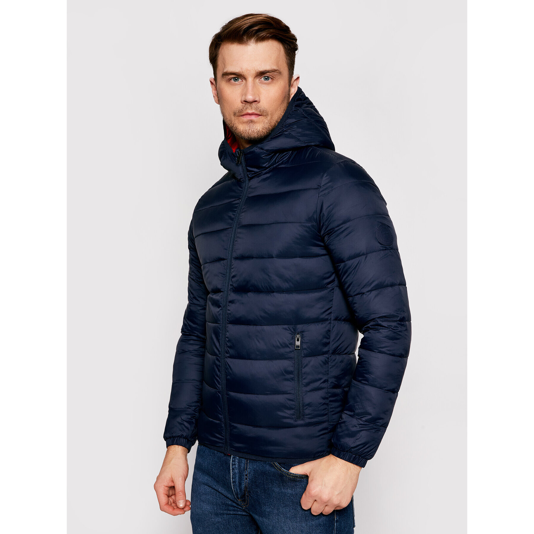 Jack&Jones Pehelykabát Magic 12173751 Sötétkék Regular Fit - Pepit.hu