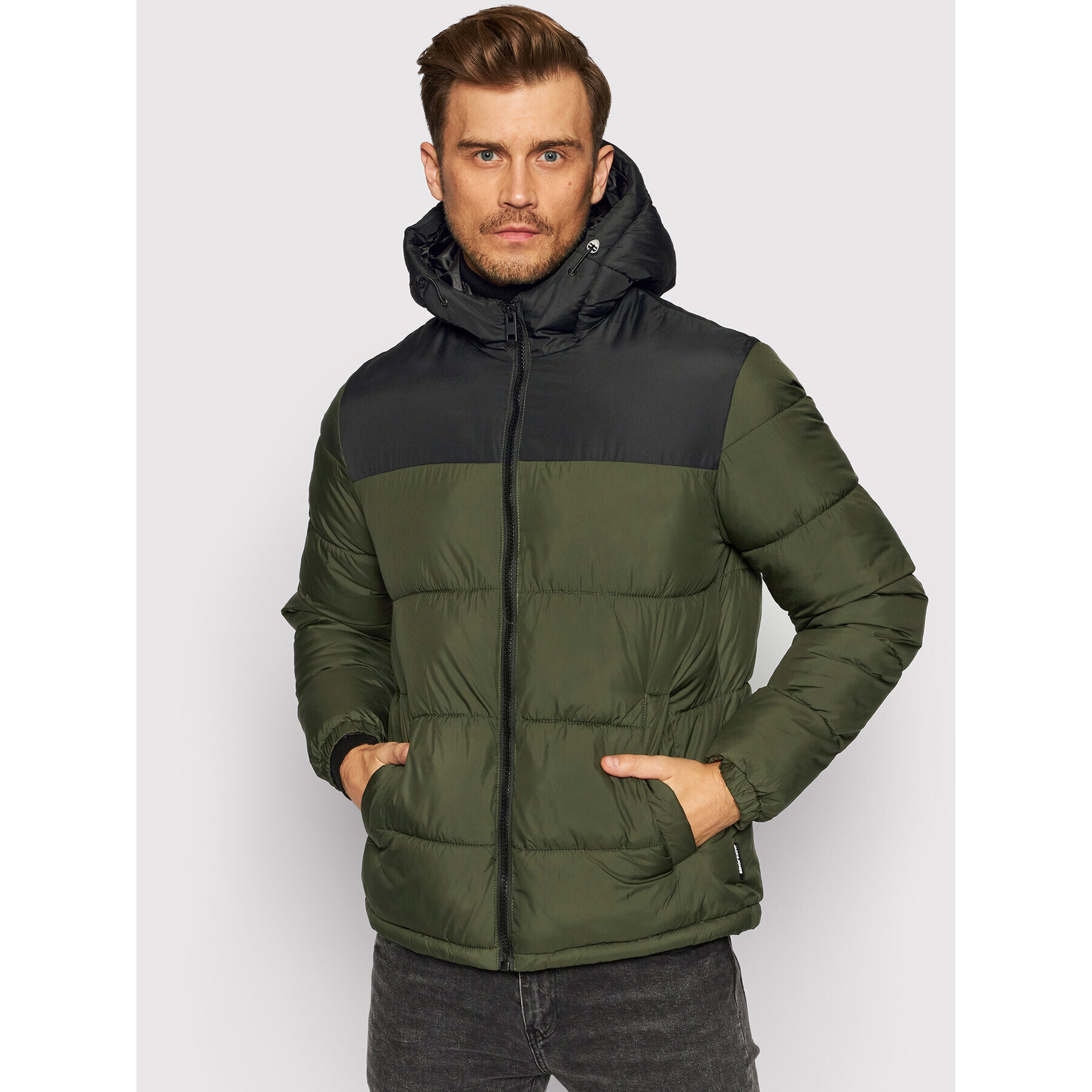 Jack&Jones Pehelykabát Paul 12189972 Zöld Regular Fit - Pepit.hu