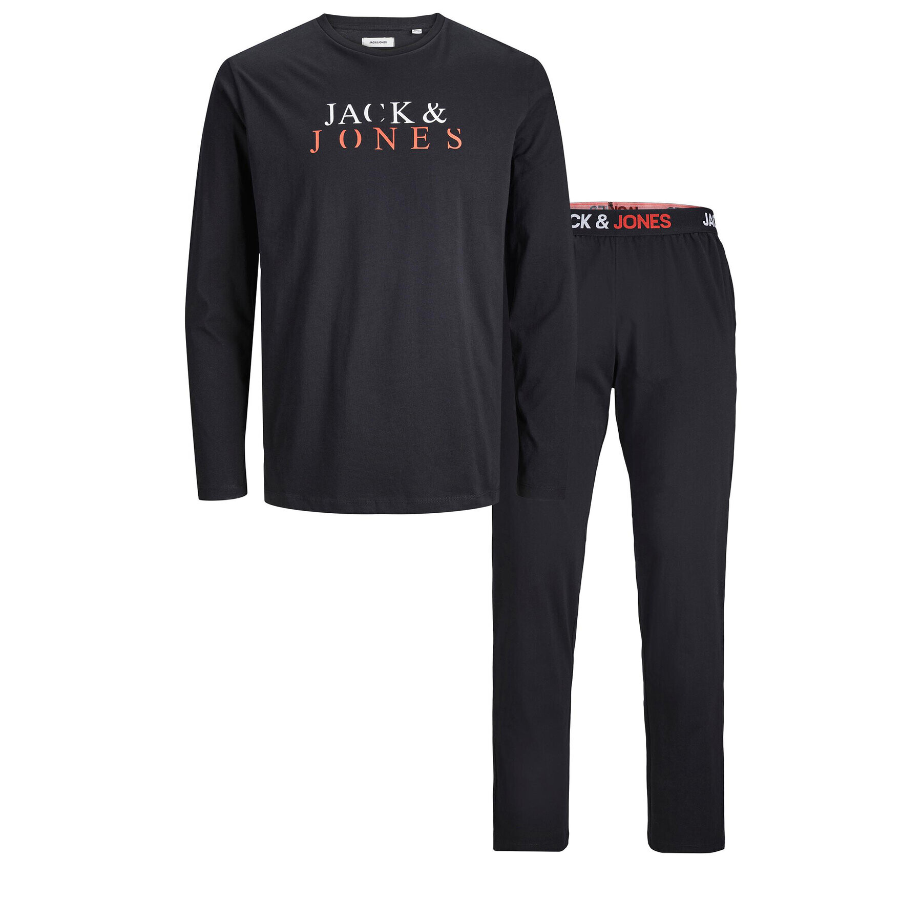 Jack&Jones Pizsama 12252293 Fekete Standard Fit - Pepit.hu