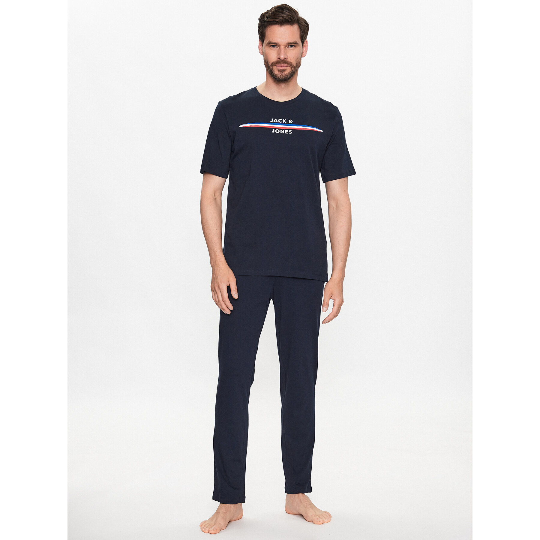 Jack&Jones Pizsama Kyle 12227329 Sötétkék Standard Fit - Pepit.hu