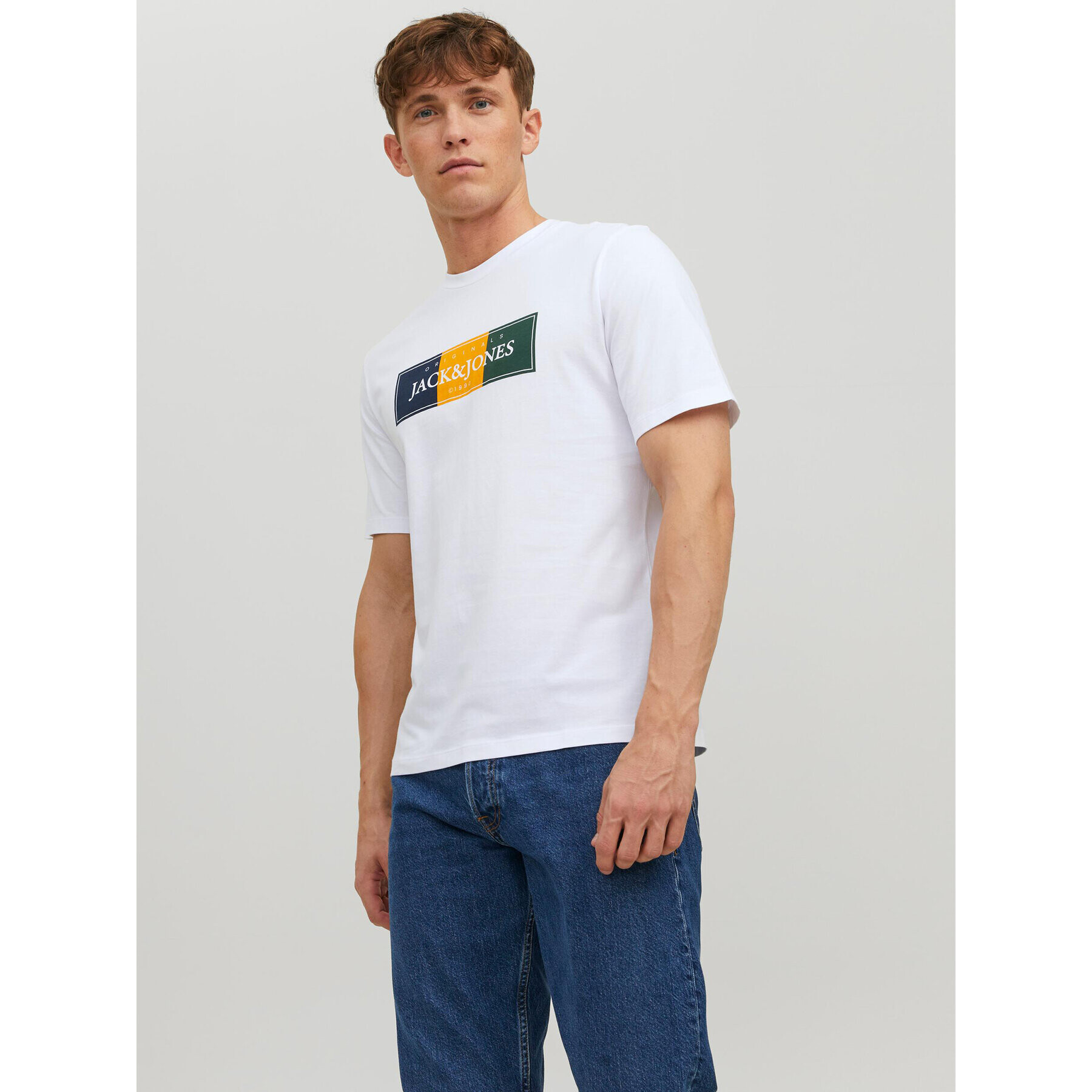 Jack&Jones Póló 12228542 Fehér Standard Fit - Pepit.hu