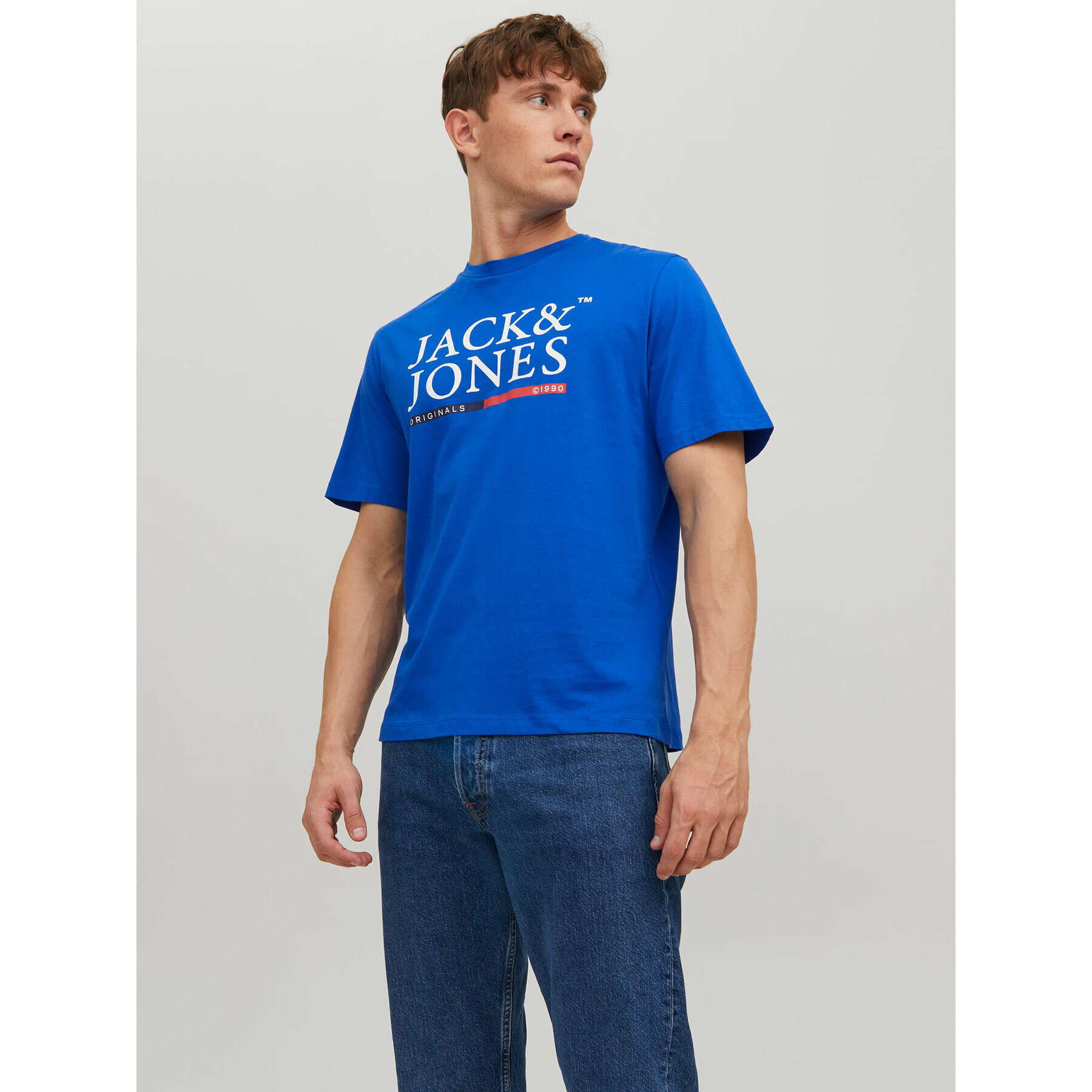 Jack&Jones Póló 12228542 Kék Standard Fit - Pepit.hu