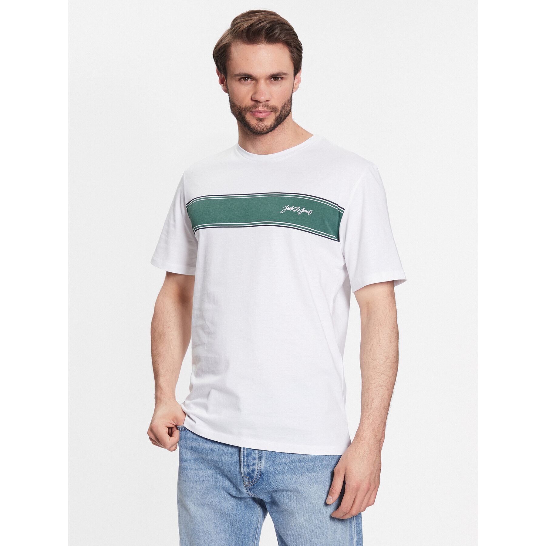 Jack&Jones Póló 12232659 Fehér Standard Fit - Pepit.hu