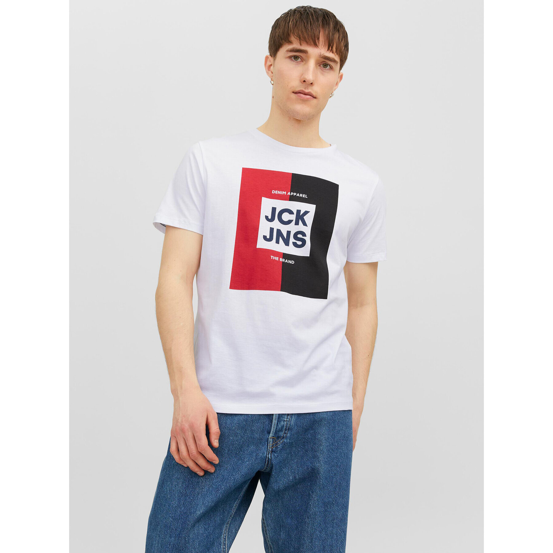 Jack&Jones Póló 12235179 Fehér Regular Fit - Pepit.hu