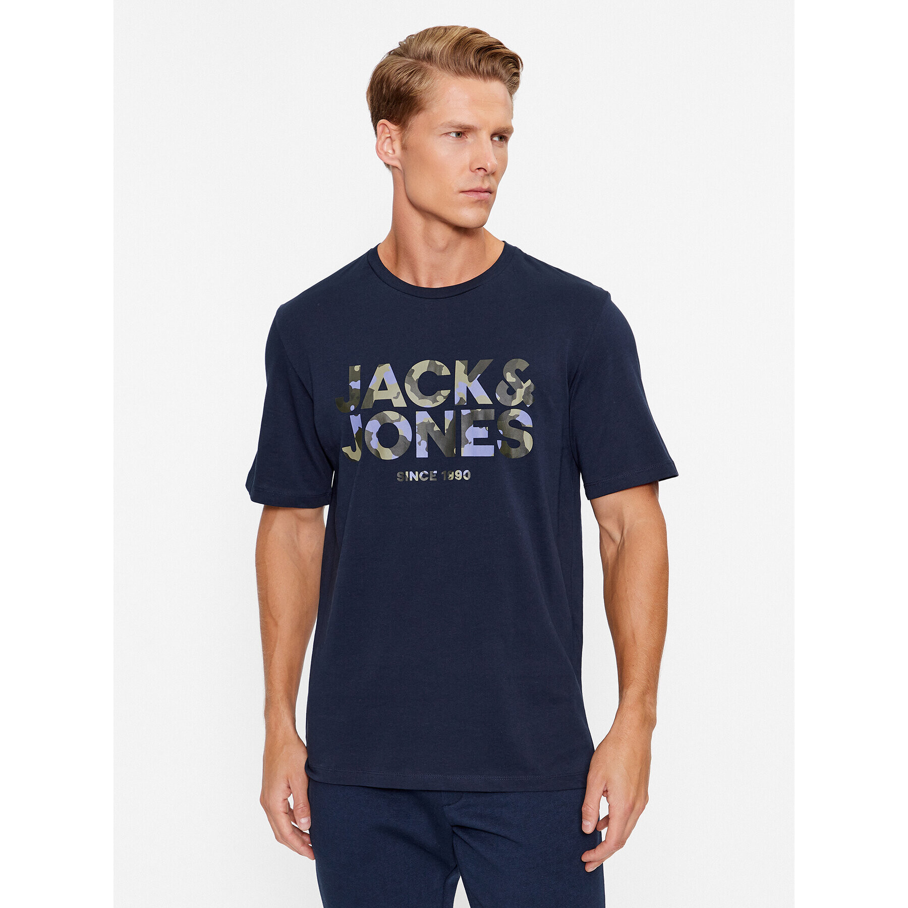 Jack&Jones Póló 12235189 Sötétkék Regular Fit - Pepit.hu