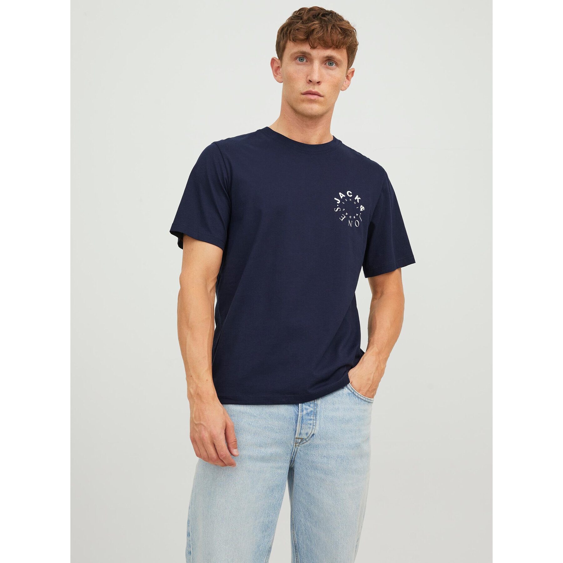 Jack&Jones Póló 12242554 Sötétkék Regular Fit - Pepit.hu