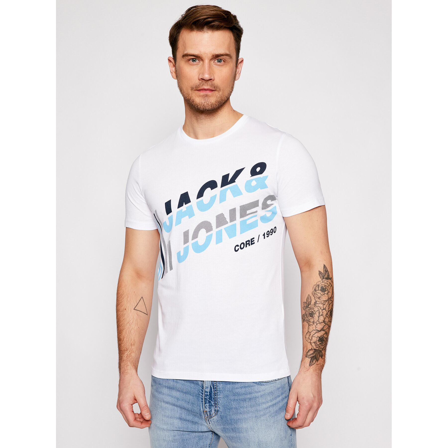 Jack&Jones Póló Alpha 12188038 Fehér Slim Fit - Pepit.hu