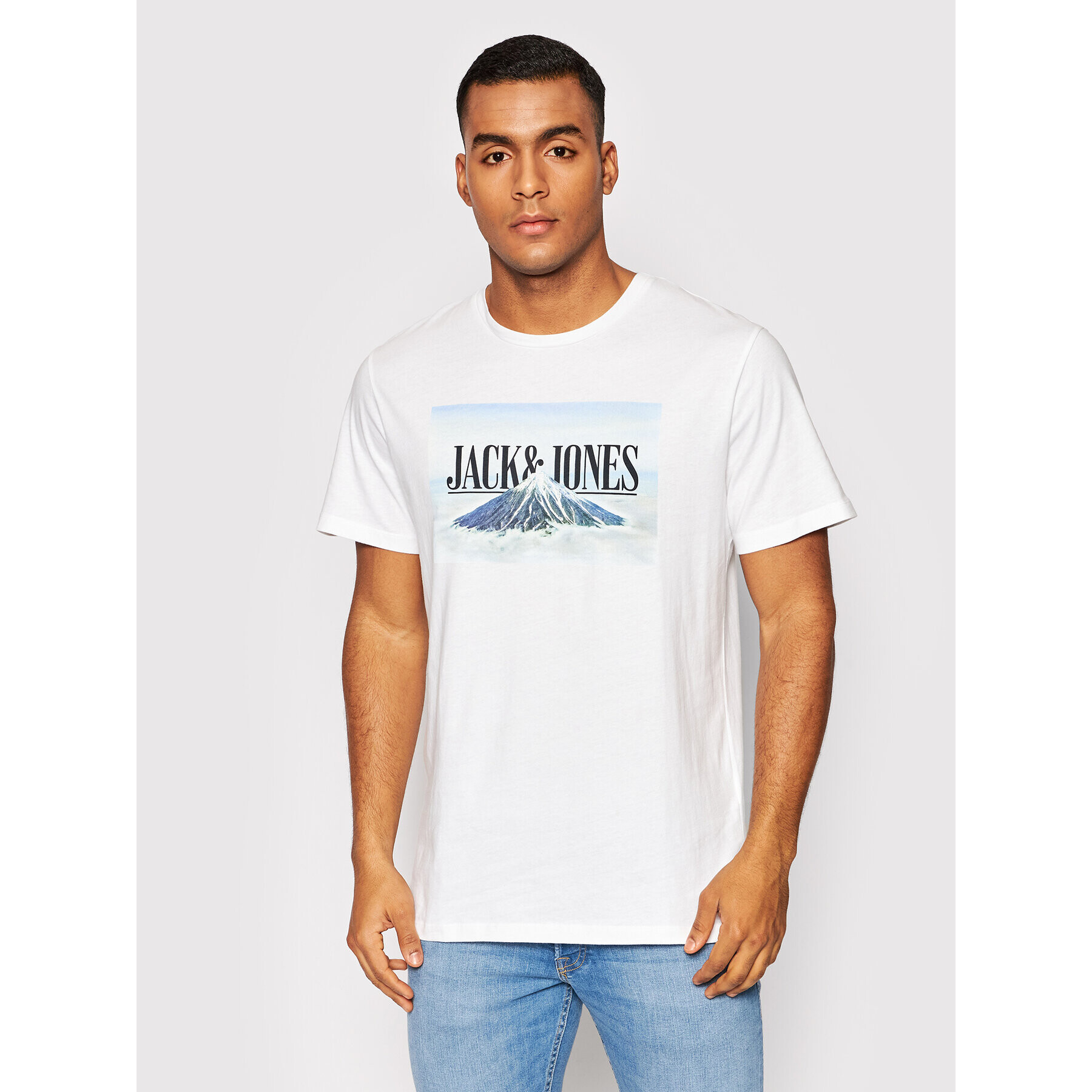 Jack&Jones Póló Azan 12200159 Fehér Regular Fit - Pepit.hu