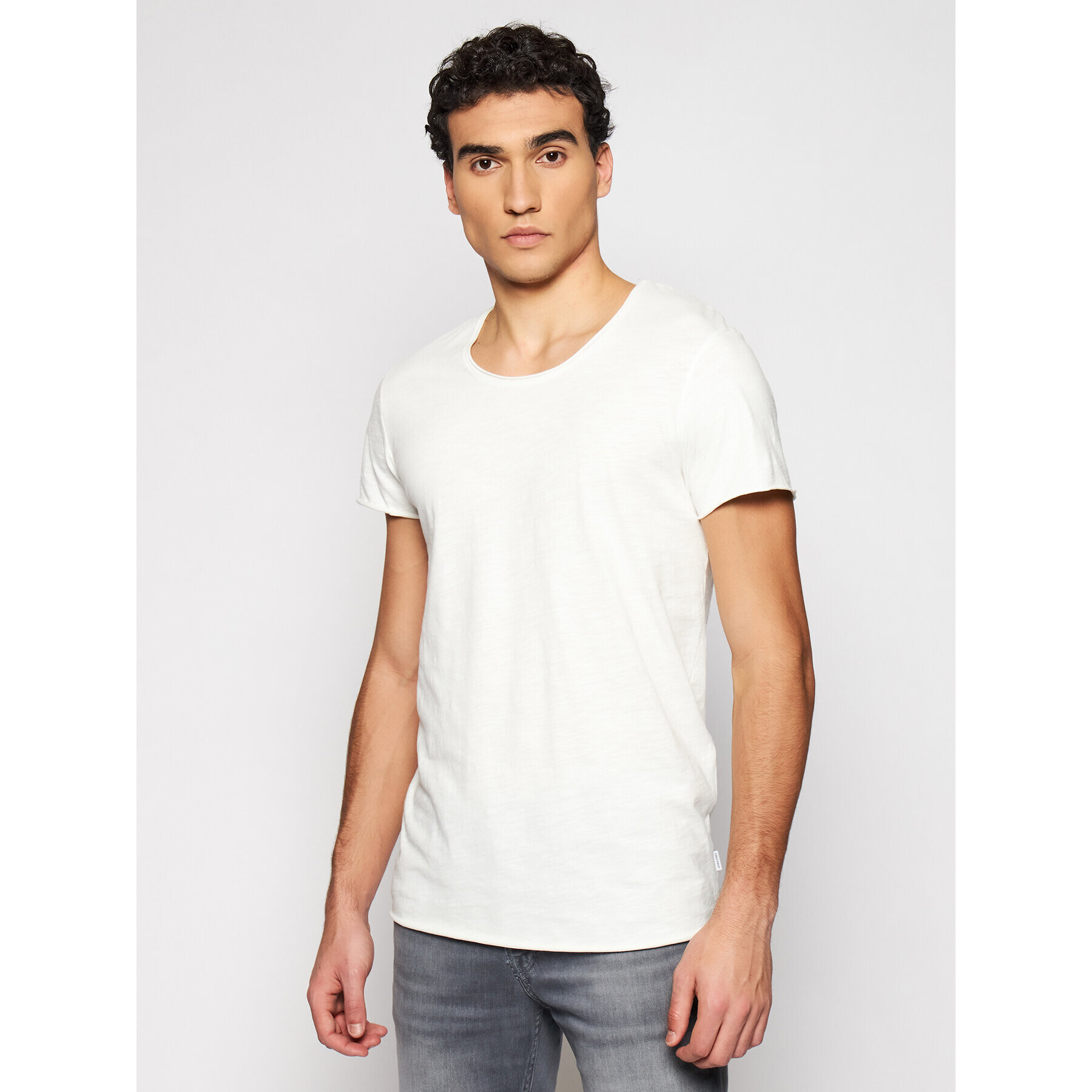 Jack&Jones Póló Bas 12136679 Bézs Regular Fit - Pepit.hu