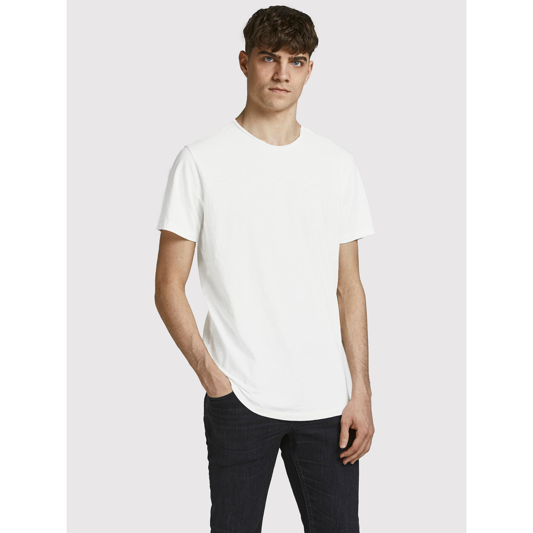 Jack&Jones Póló Basher 12182498 Fehér Regular Fit - Pepit.hu