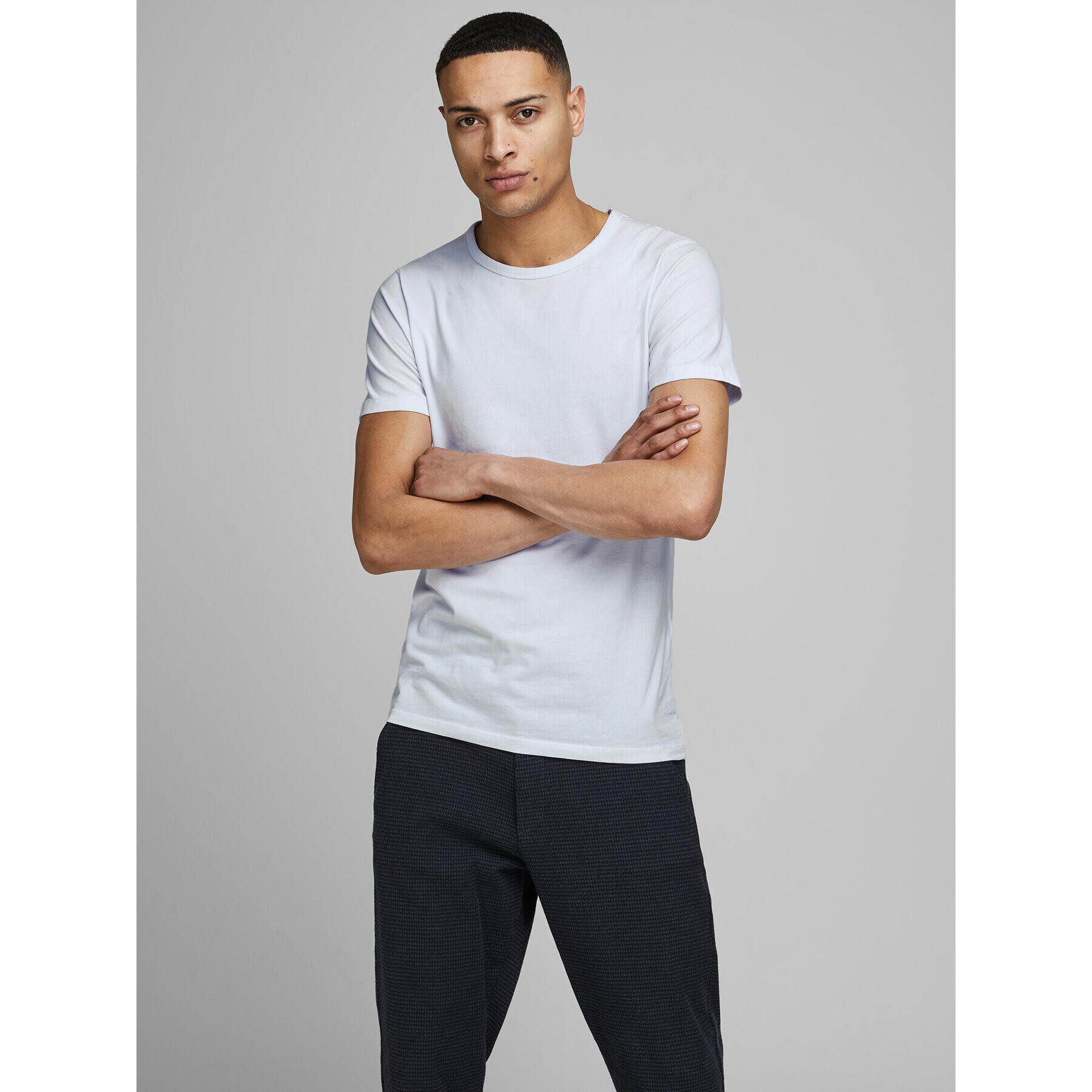 Jack&Jones Póló Basic 12058529 Fehér Stretch Fit - Pepit.hu