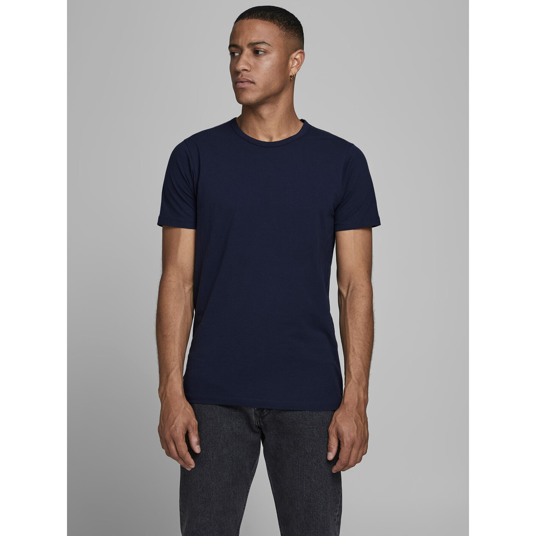 Jack&Jones Póló Basic 12058529 Sötétkék Stretch Fit - Pepit.hu