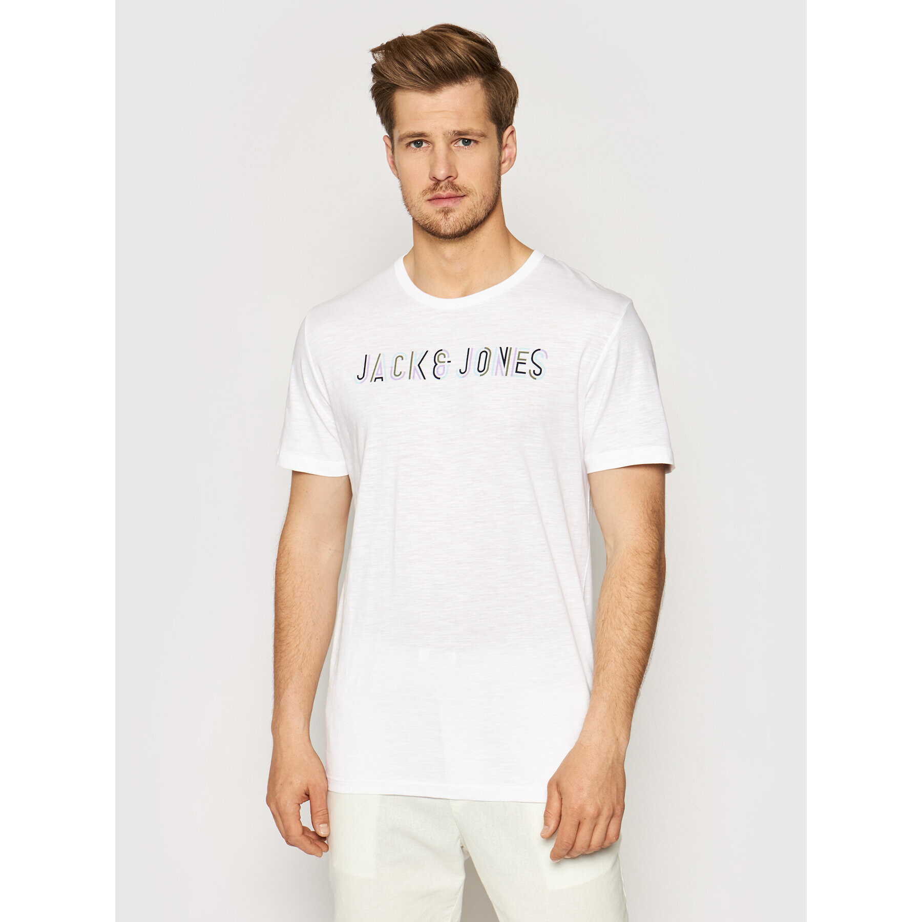 Jack&Jones Póló Beachs 12191168 Fehér Regular Fit - Pepit.hu