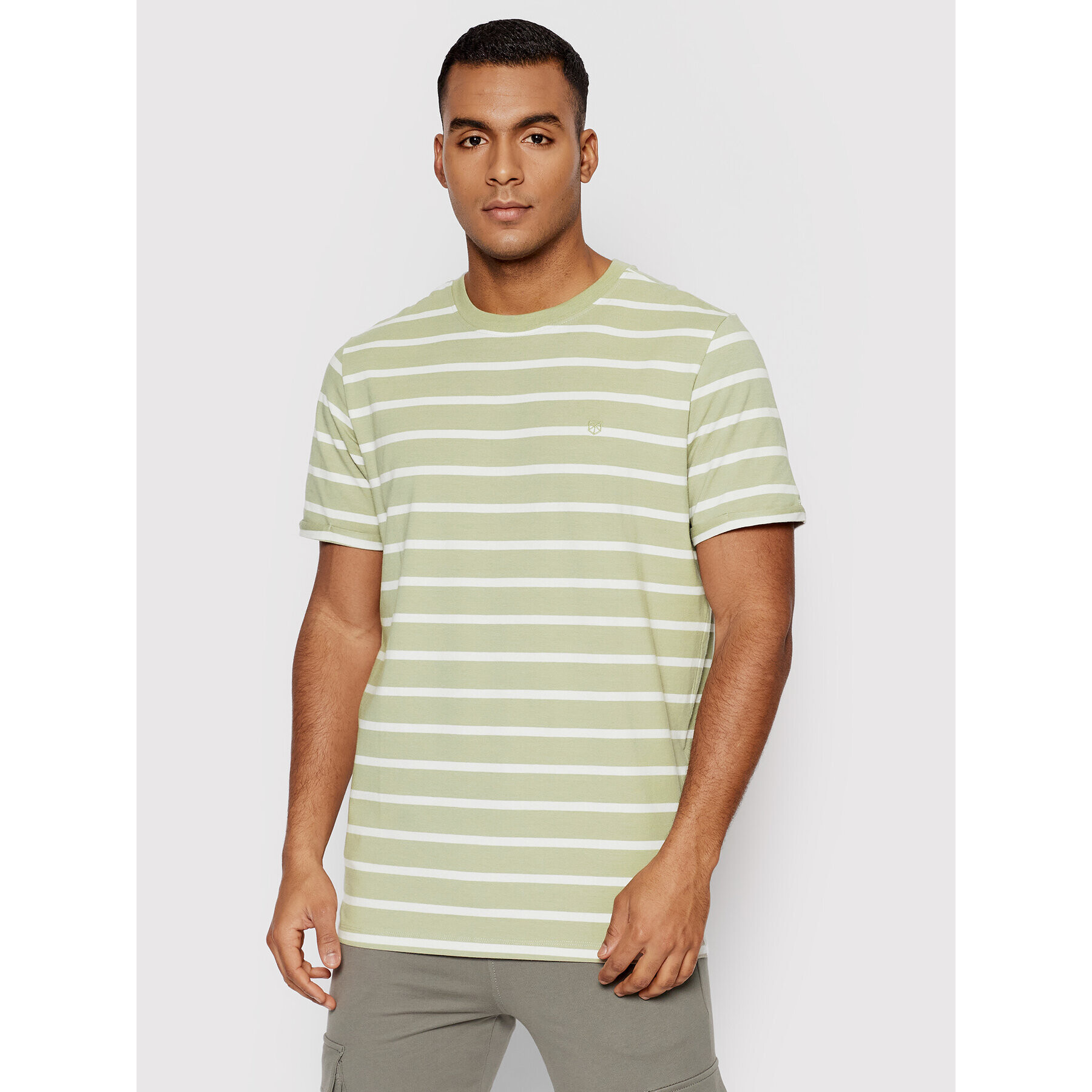 Jack&Jones Póló Blalogo Spring 12197322 Zöld Regular Fit - Pepit.hu