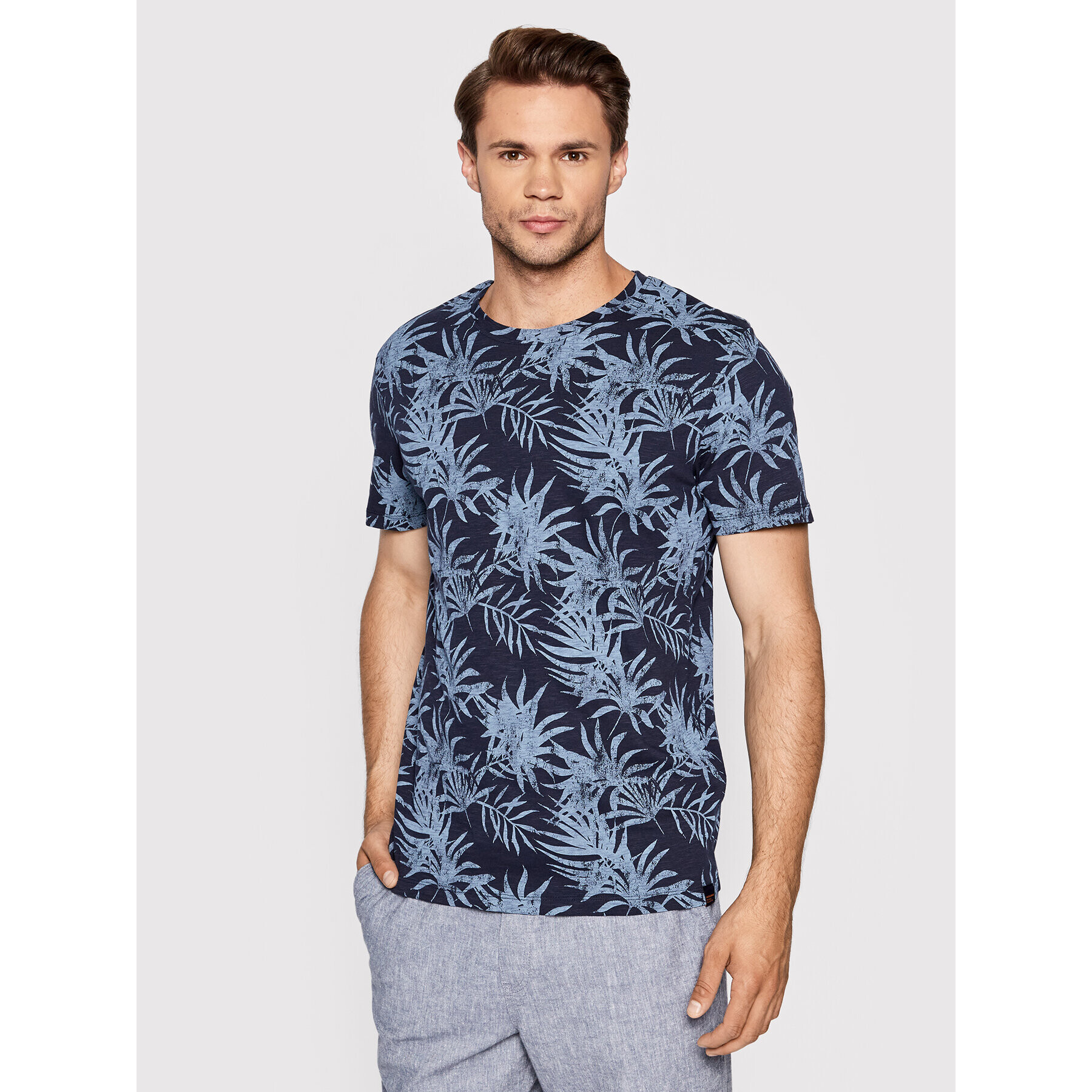 Jack&Jones Póló Bloomer 12205772 Sötétkék Regular Fit - Pepit.hu