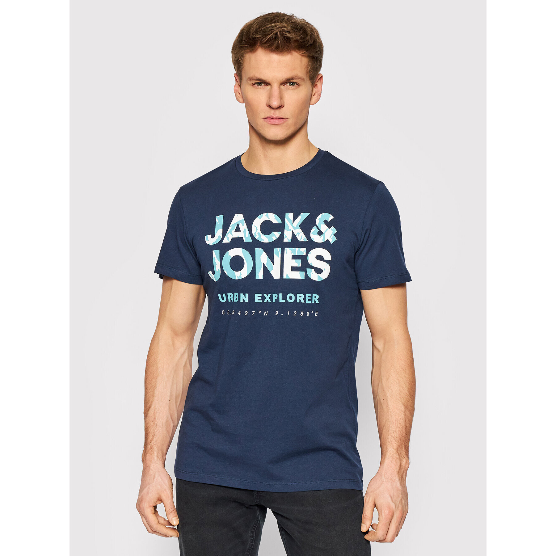 Jack&Jones Póló Booster 12209200 Sötétkék Regular Fit - Pepit.hu