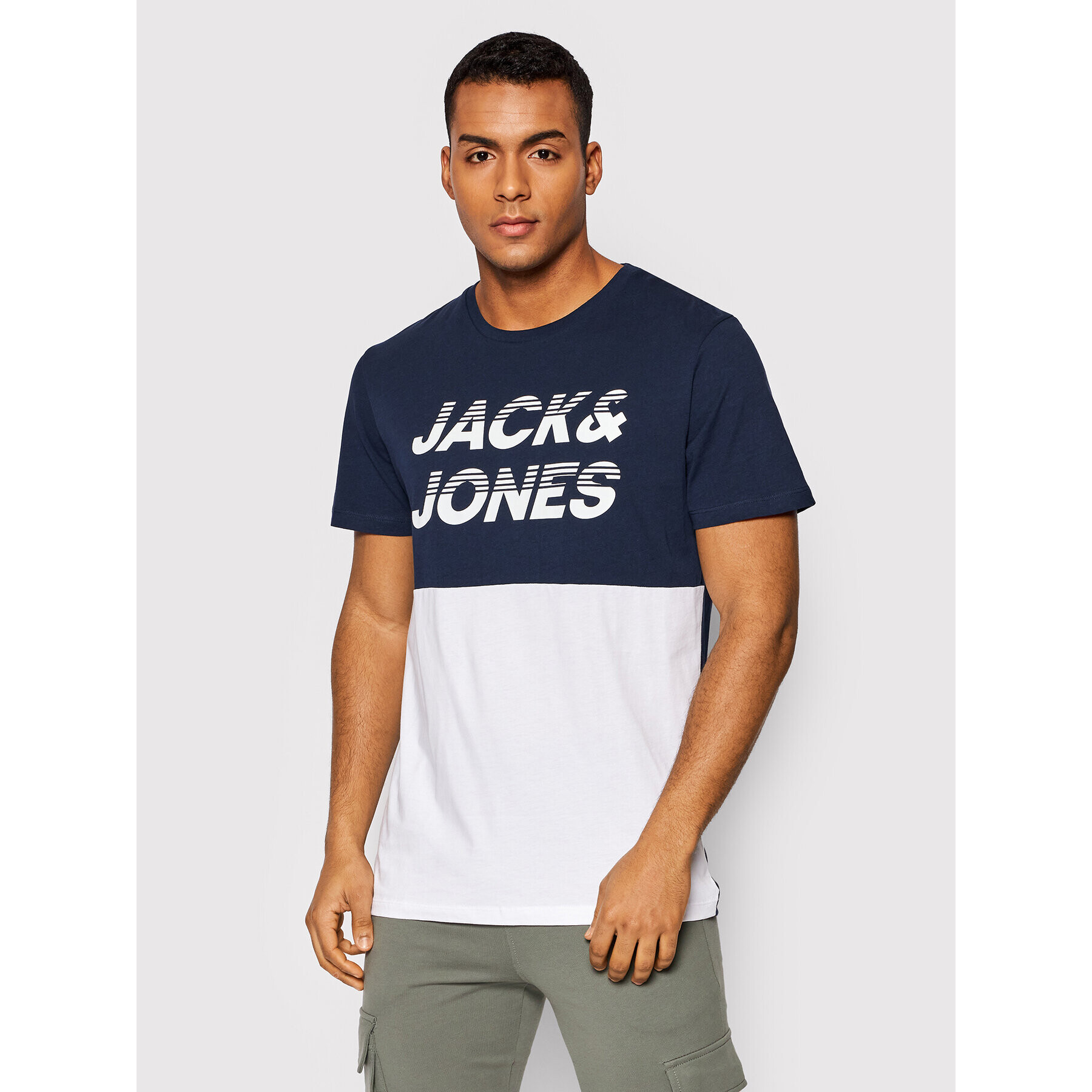 Jack&Jones Póló Break 12200211 Sötétkék Regular Fit - Pepit.hu