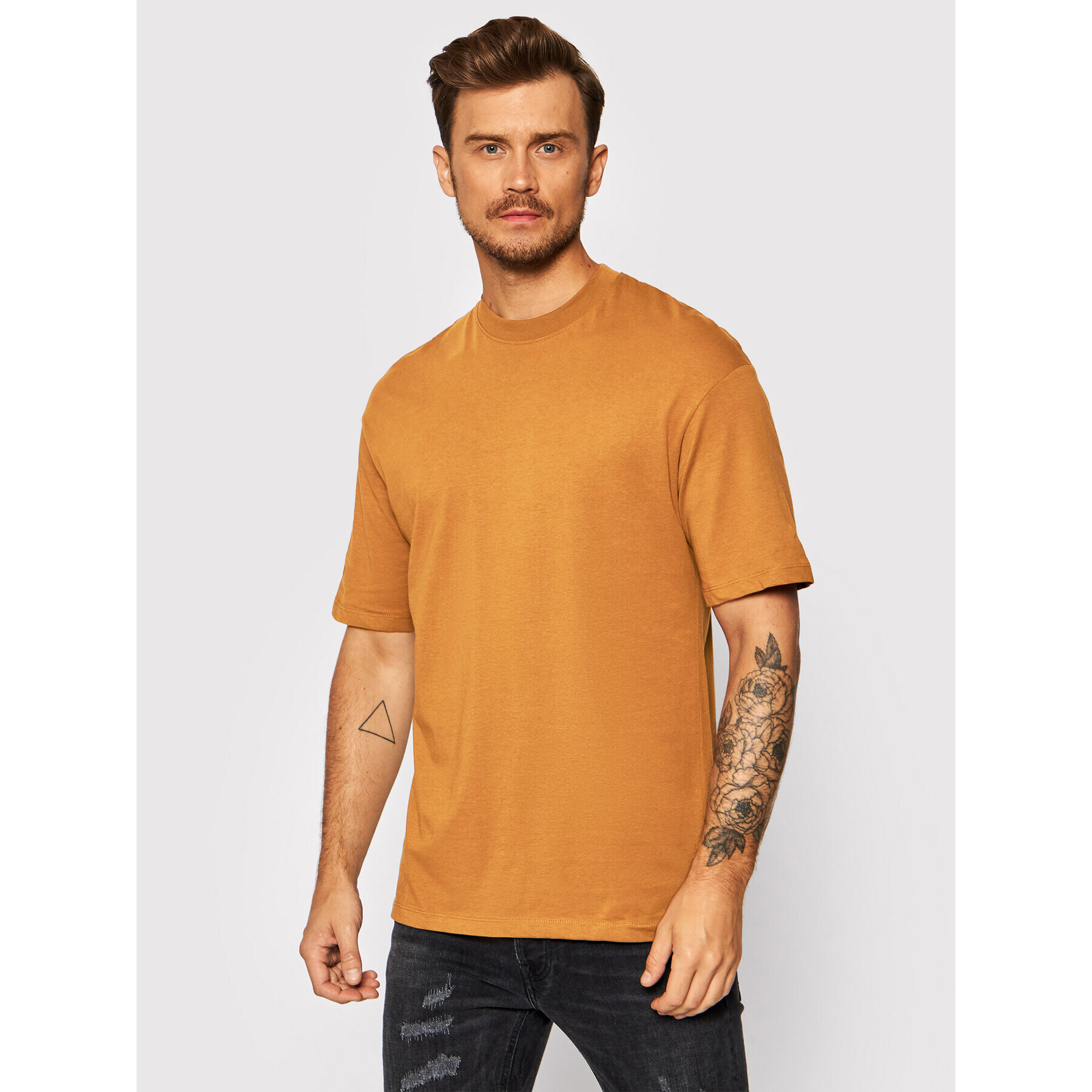 Jack&Jones Póló Brink 12185628 Sárga Boxy Fit - Pepit.hu