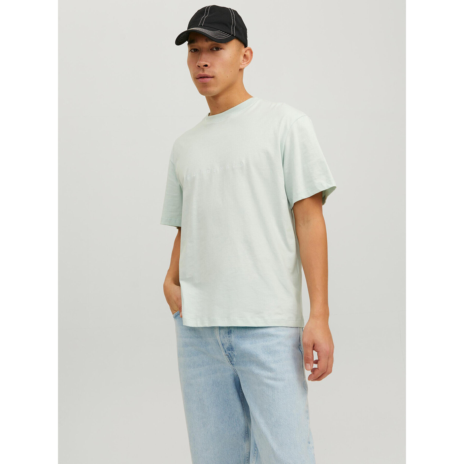 Jack&Jones Póló Copenhagen 12176780 Zöld Relaxed Fit - Pepit.hu