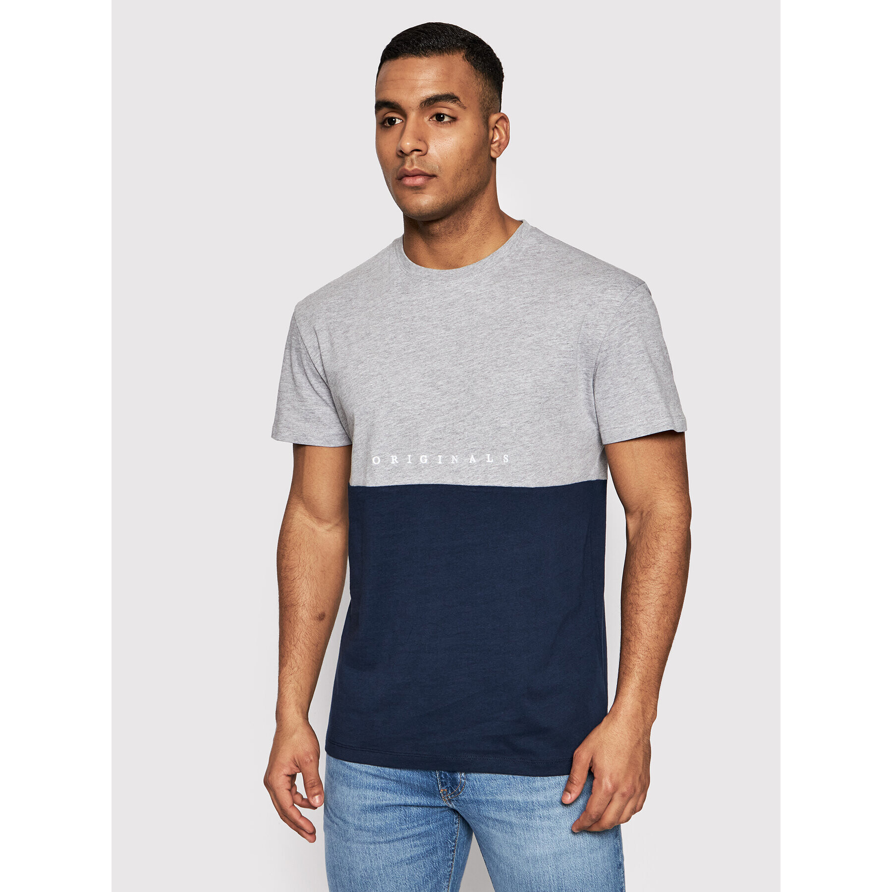 Jack&Jones Póló Copenhagen 12205182 Szürke Relaxed Fit - Pepit.hu