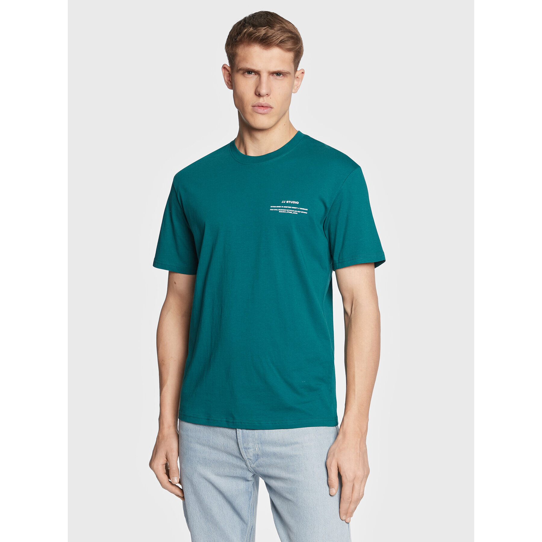 Jack&Jones Póló Felix 12224600 Zöld Regular Fit - Pepit.hu