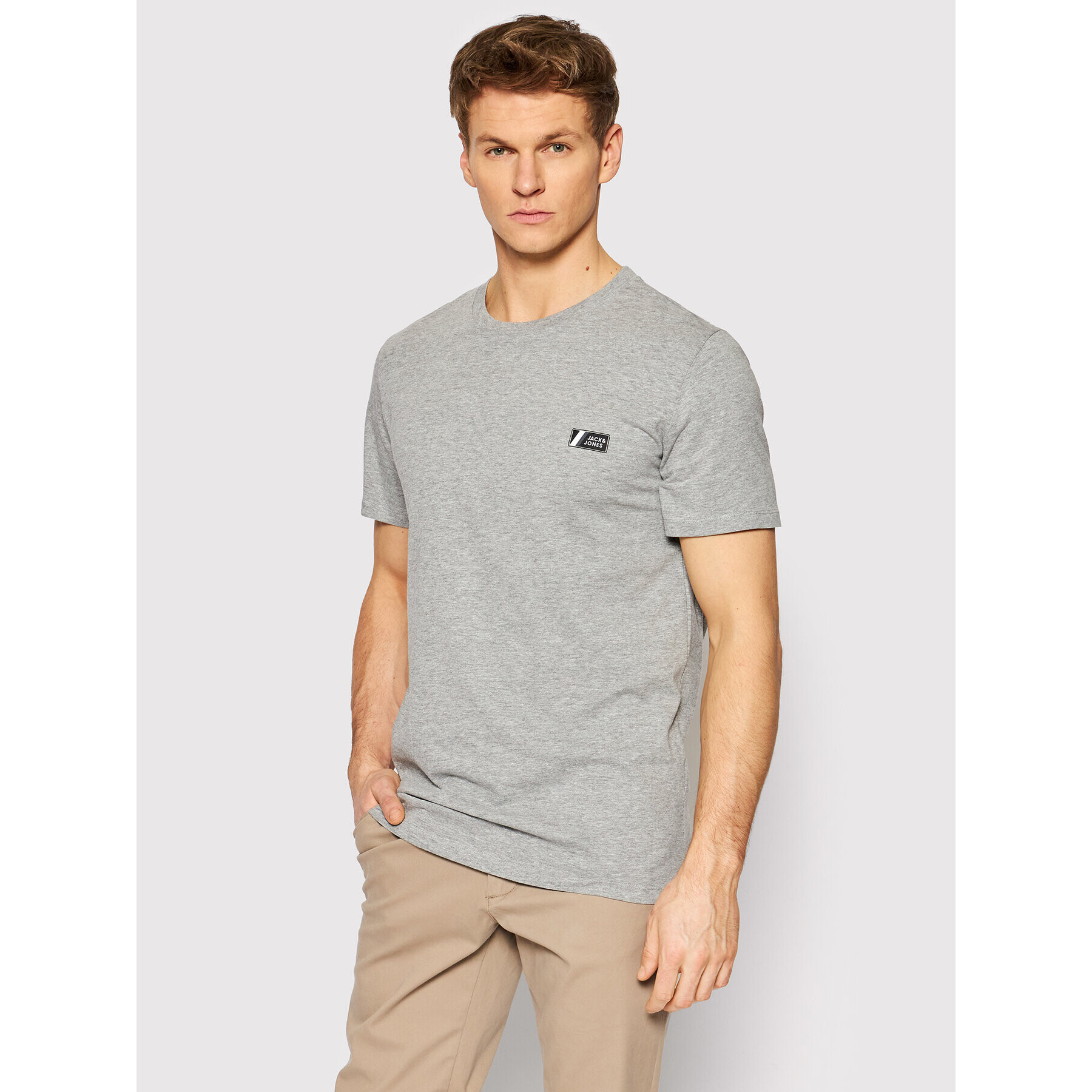 Jack&Jones Póló Jake 12208432 Szürke Regular Fit - Pepit.hu