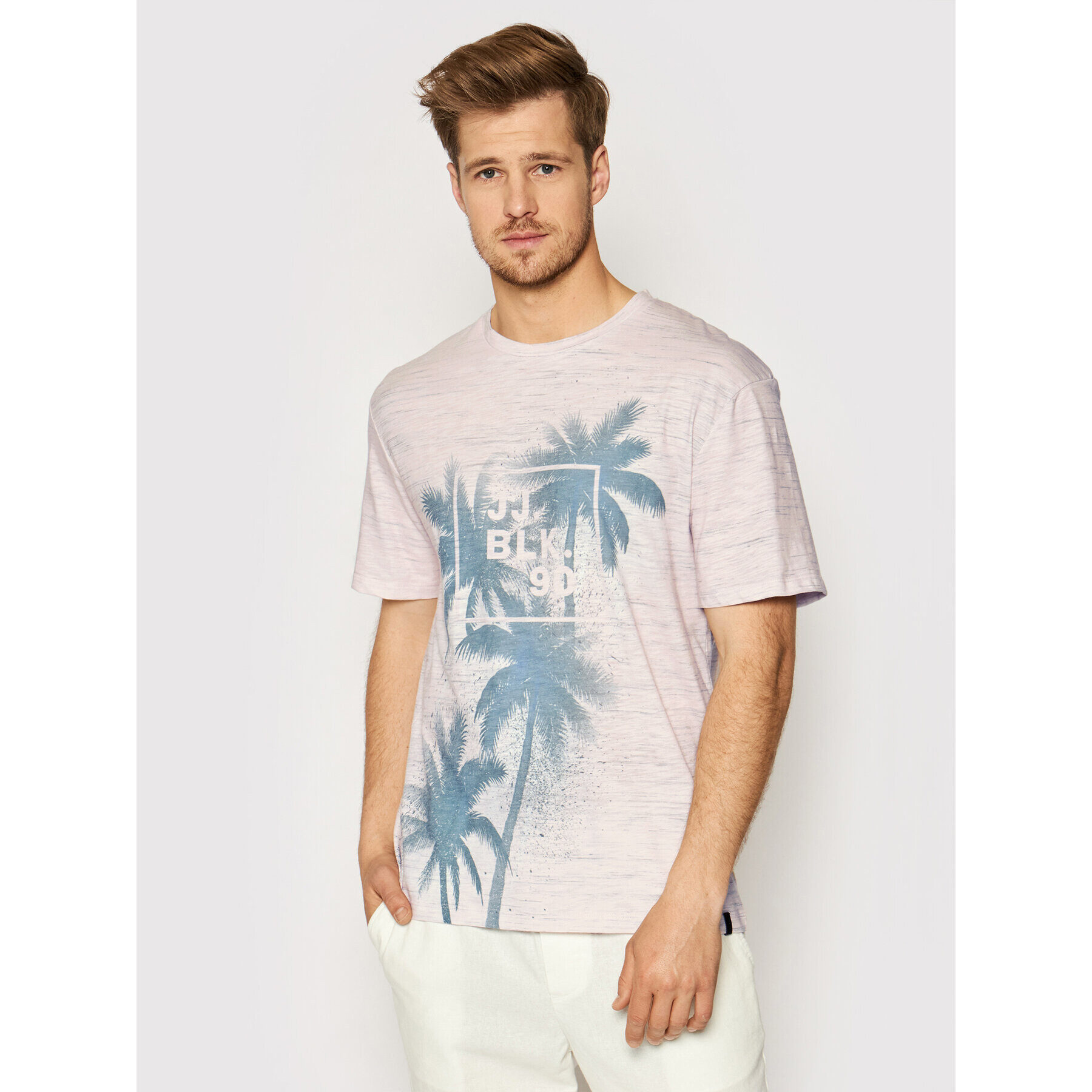 Jack&Jones Póló Jorcocosub Tee Ss Crew Neck 12188667 Rózsaszín Regular Fit - Pepit.hu