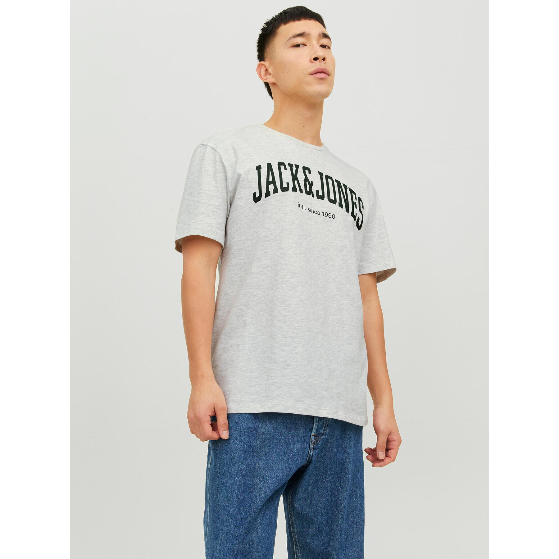 Jack&Jones Póló Josh 12236514 Szürke Relaxed Fit - Pepit.hu