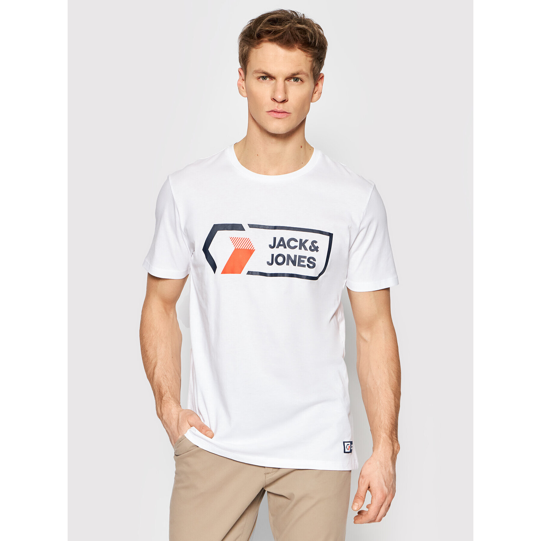 Jack&Jones Póló Logan 12204902 Fehér Regular Fit - Pepit.hu