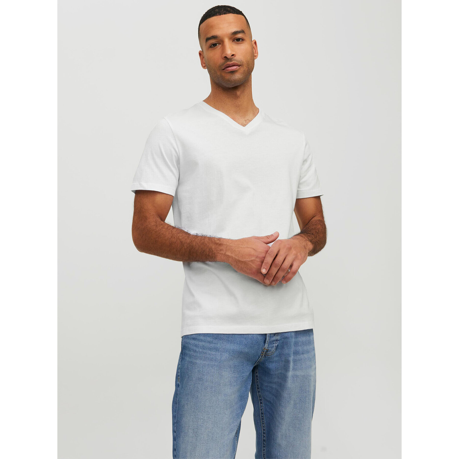 Jack&Jones Póló Organic 12156102 Fehér Standard Fit - Pepit.hu