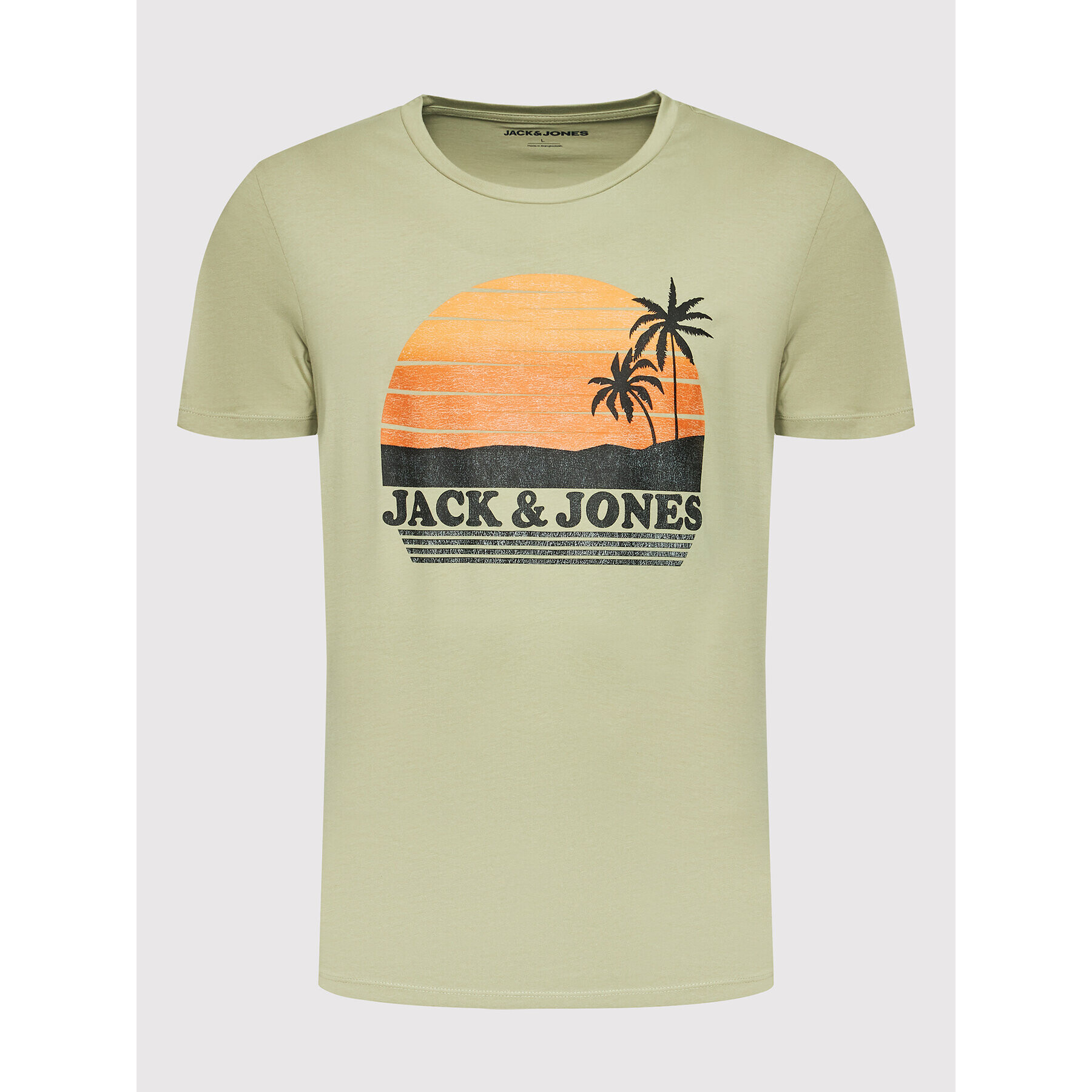 Jack&Jones Póló Palm 12200243 Zöld Regular Fit - Pepit.hu