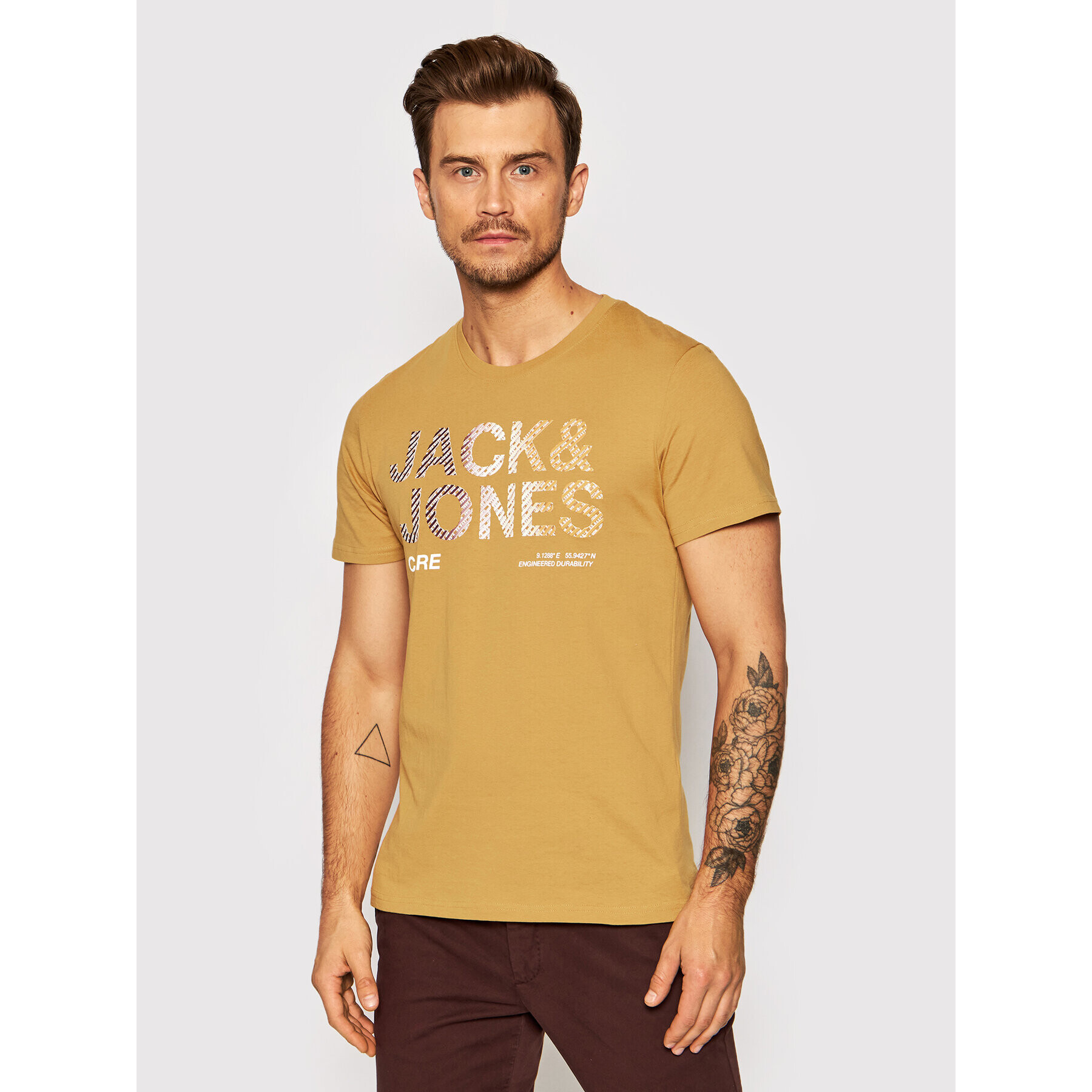 Jack&Jones Póló Poky 12193005 Sárga Regular Fit - Pepit.hu